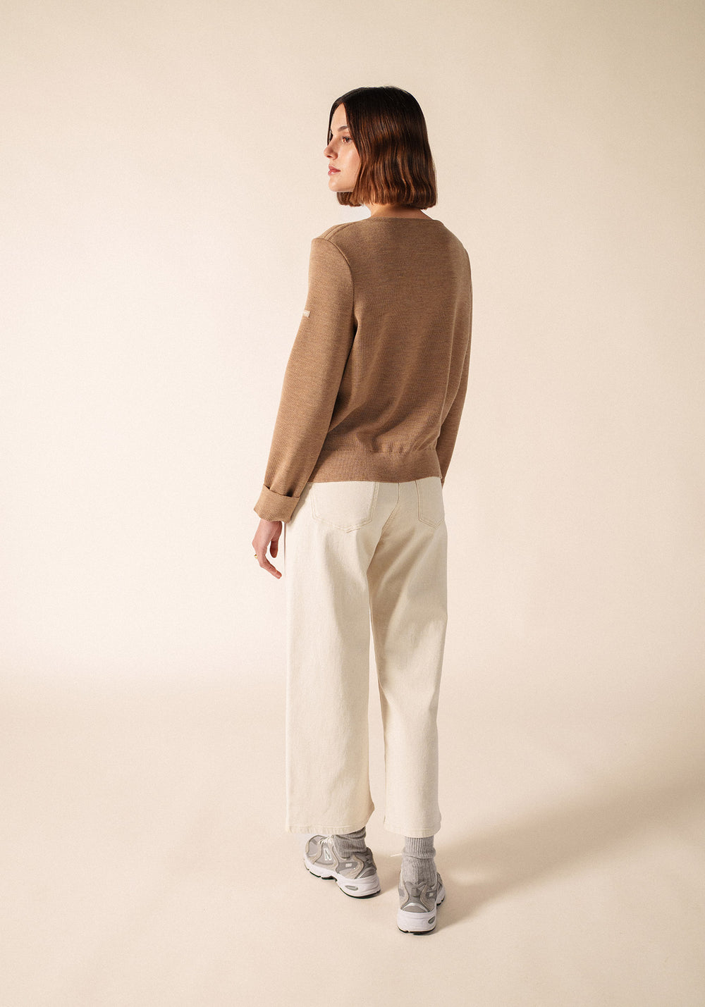 Pull Marseillan (BEIGE FONCE/BLANC)