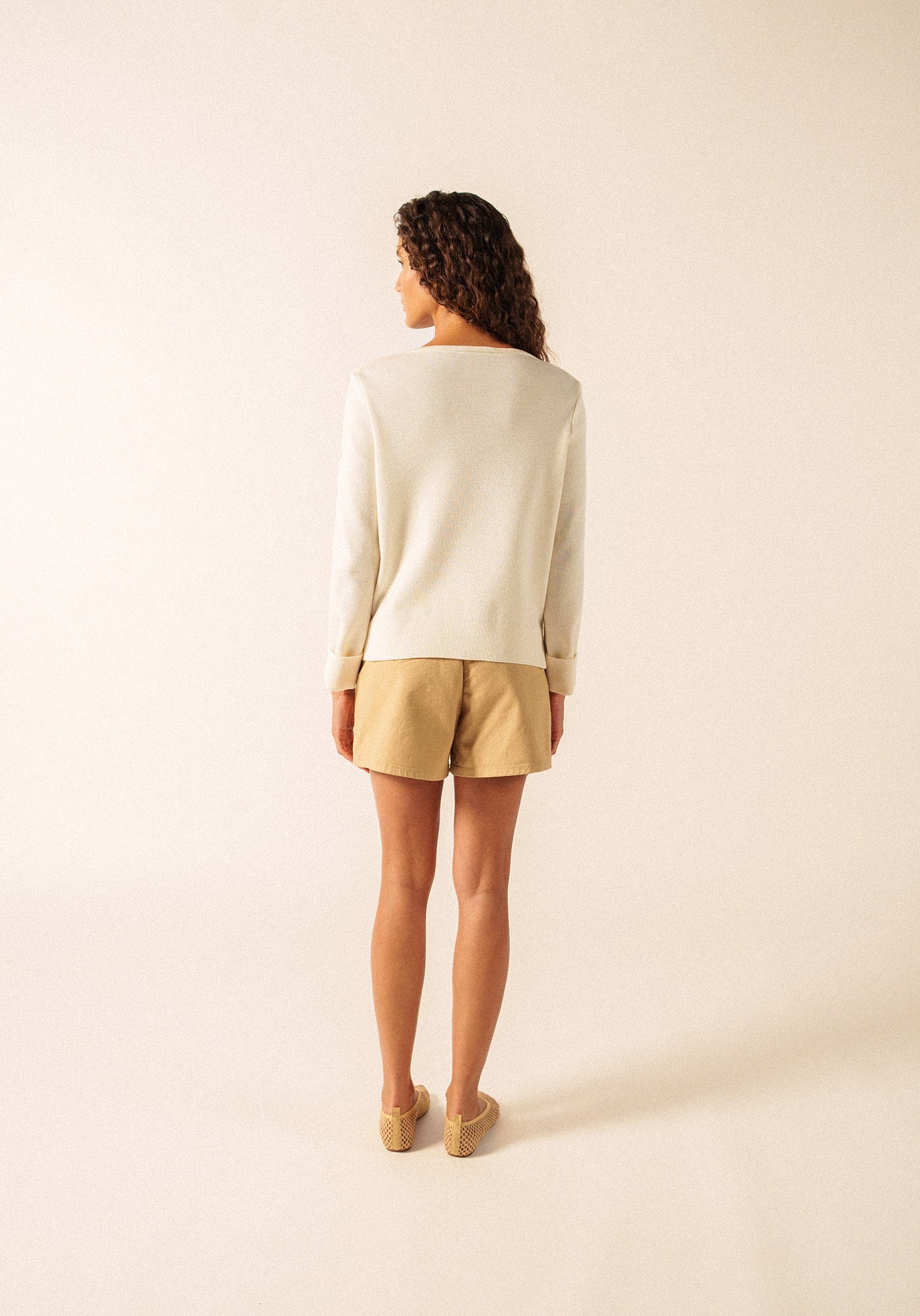 Pull Marseillan (BLANC/TOILE)