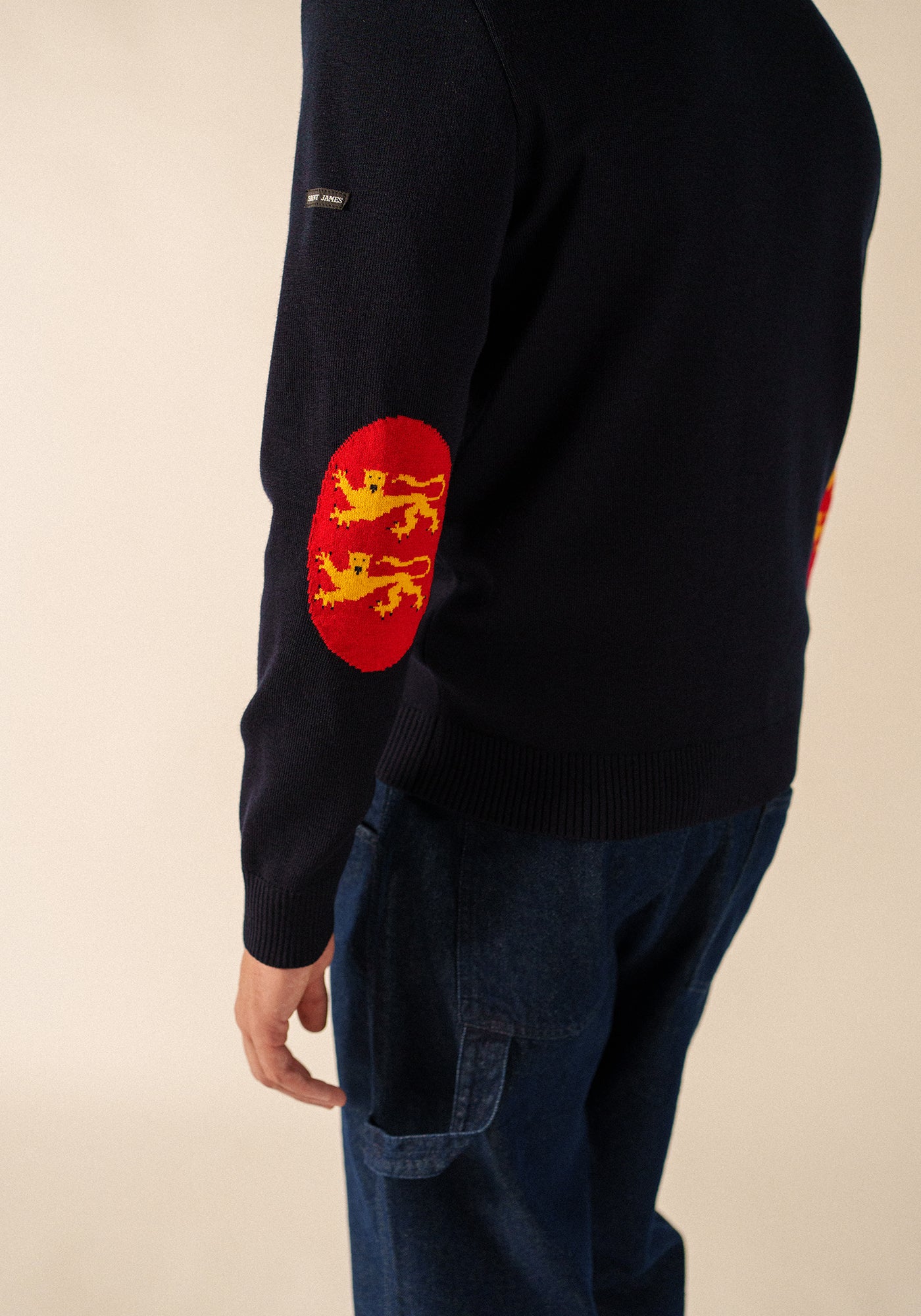 Cardigan coudières (NAVY/NORMANDIE)