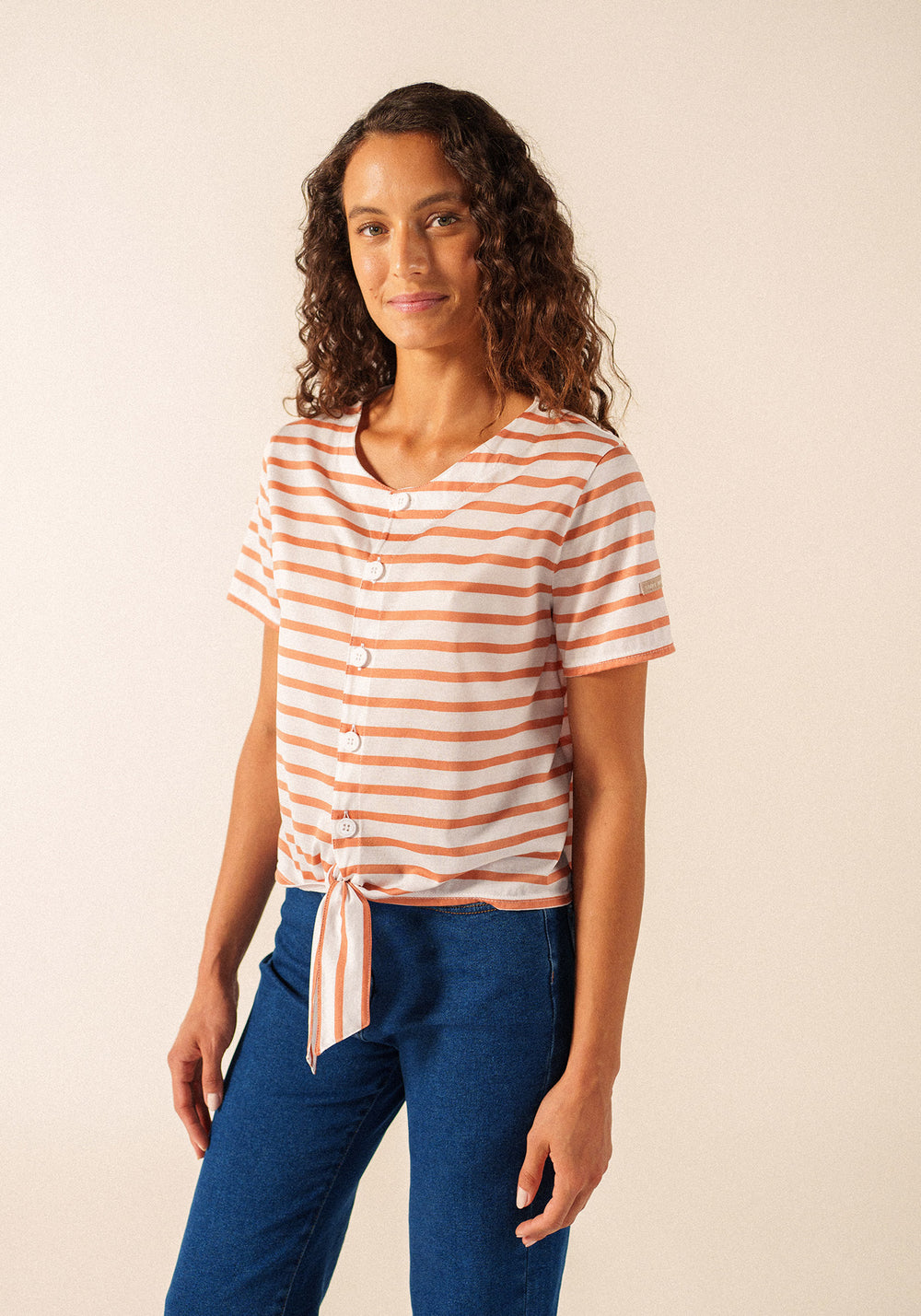 T-shirt Mistral (NEIGE/ARGILE)