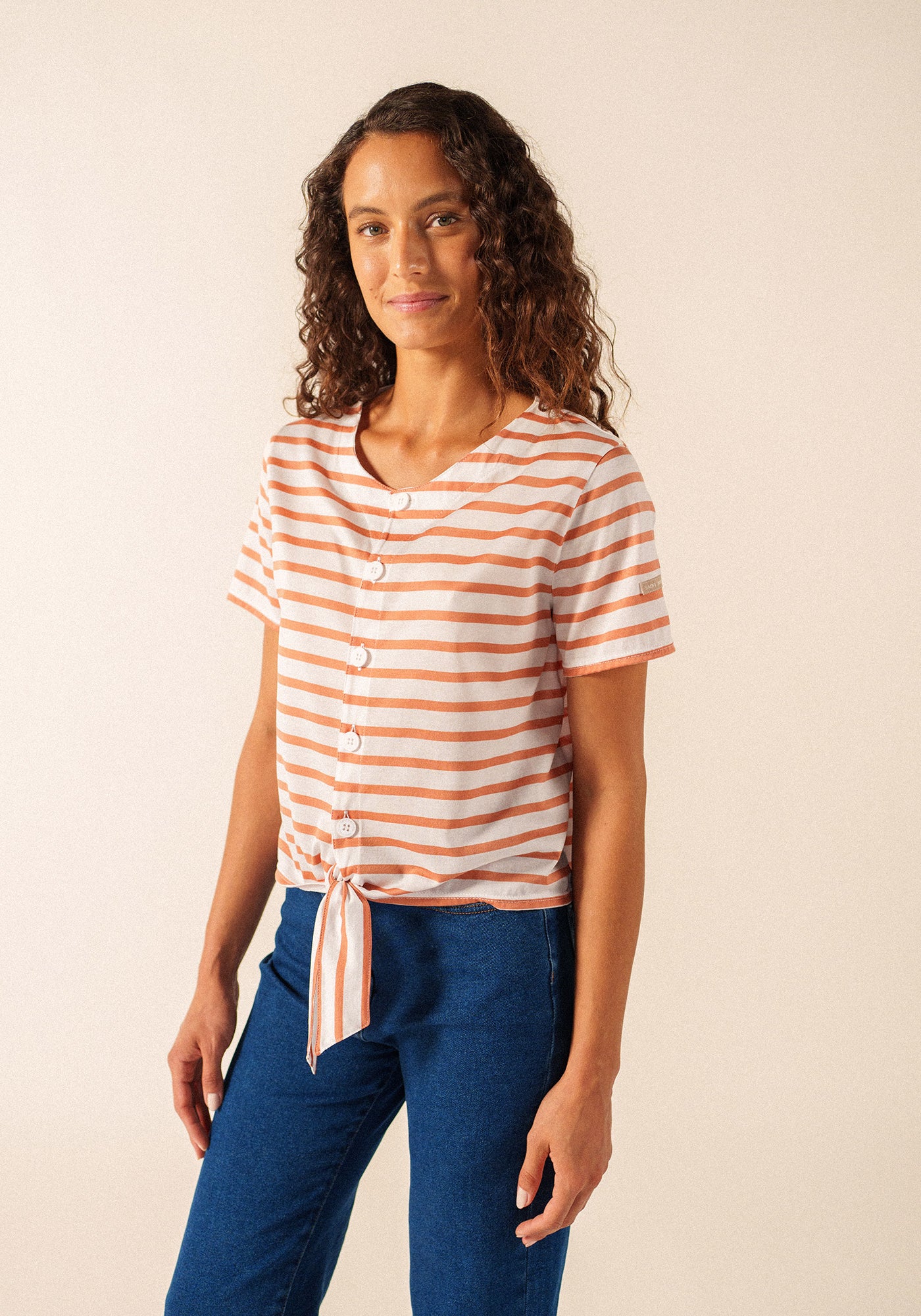 T-shirt Mistral (NEIGE/ARGILE)