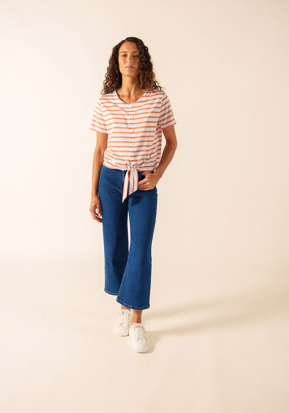 T-shirt Mistral (NEIGE/ARGILE)