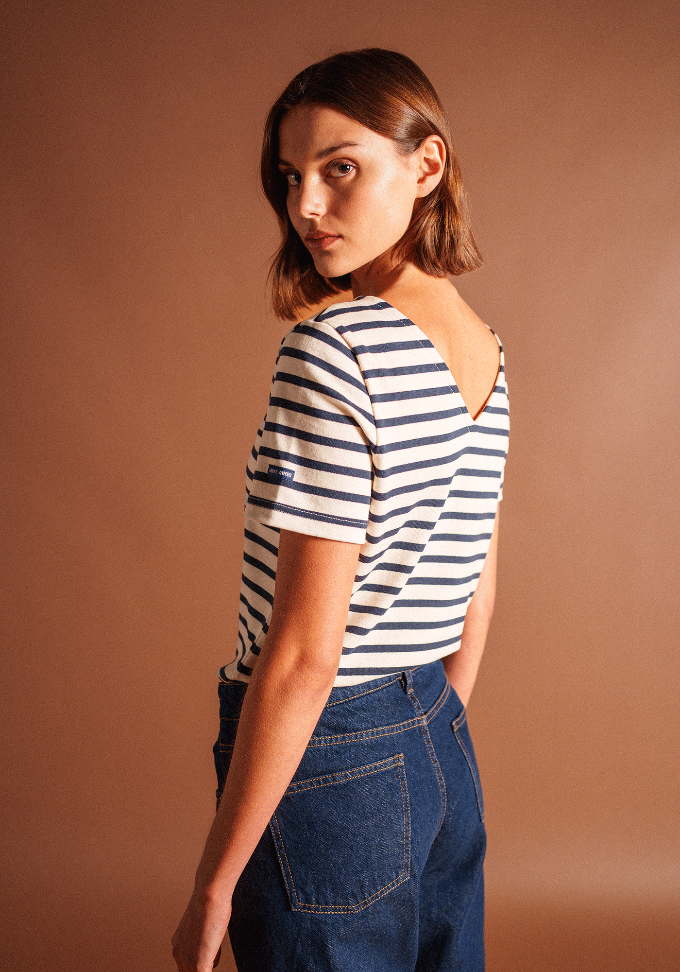 T-shirt Agon (ECRU/MARINE)