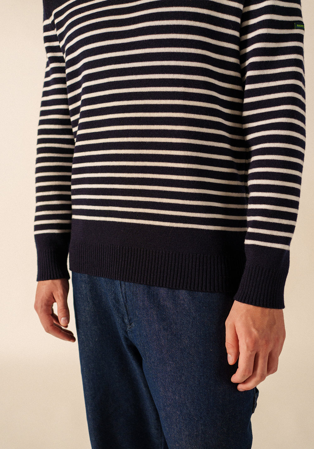 Pull marin Binic Phospho - en laine (MARINE/PHOSPHORESCENT)