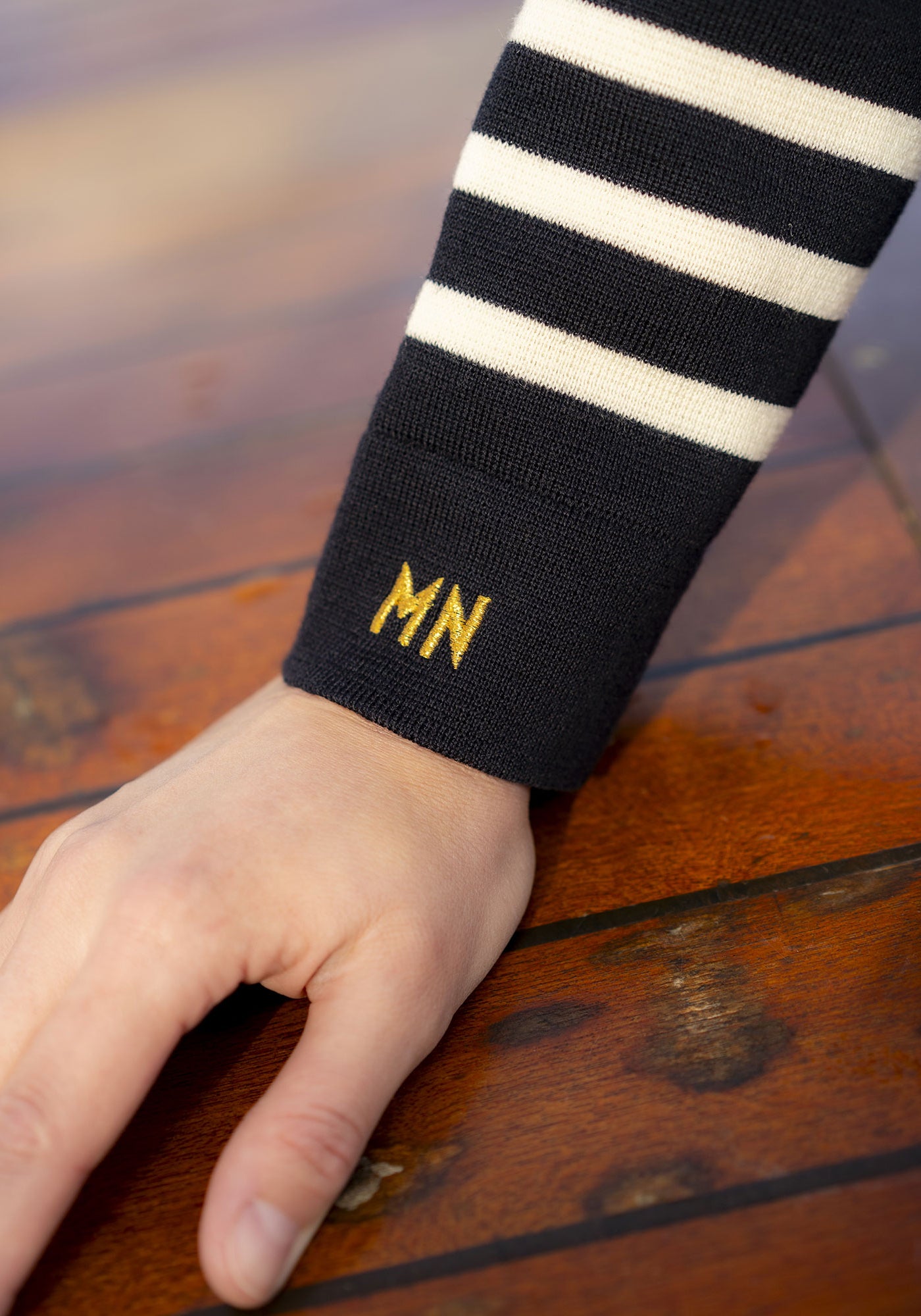 Veste Richelieu rayée x Marine nationale (NAVY/ECUME)