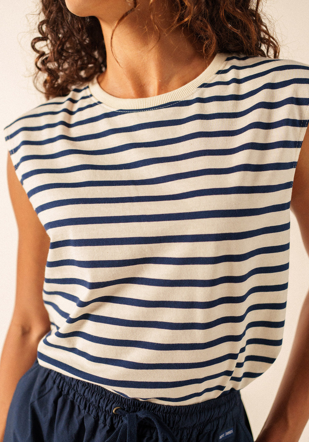 T-shirt Banyuls (ECRU/MARINE)