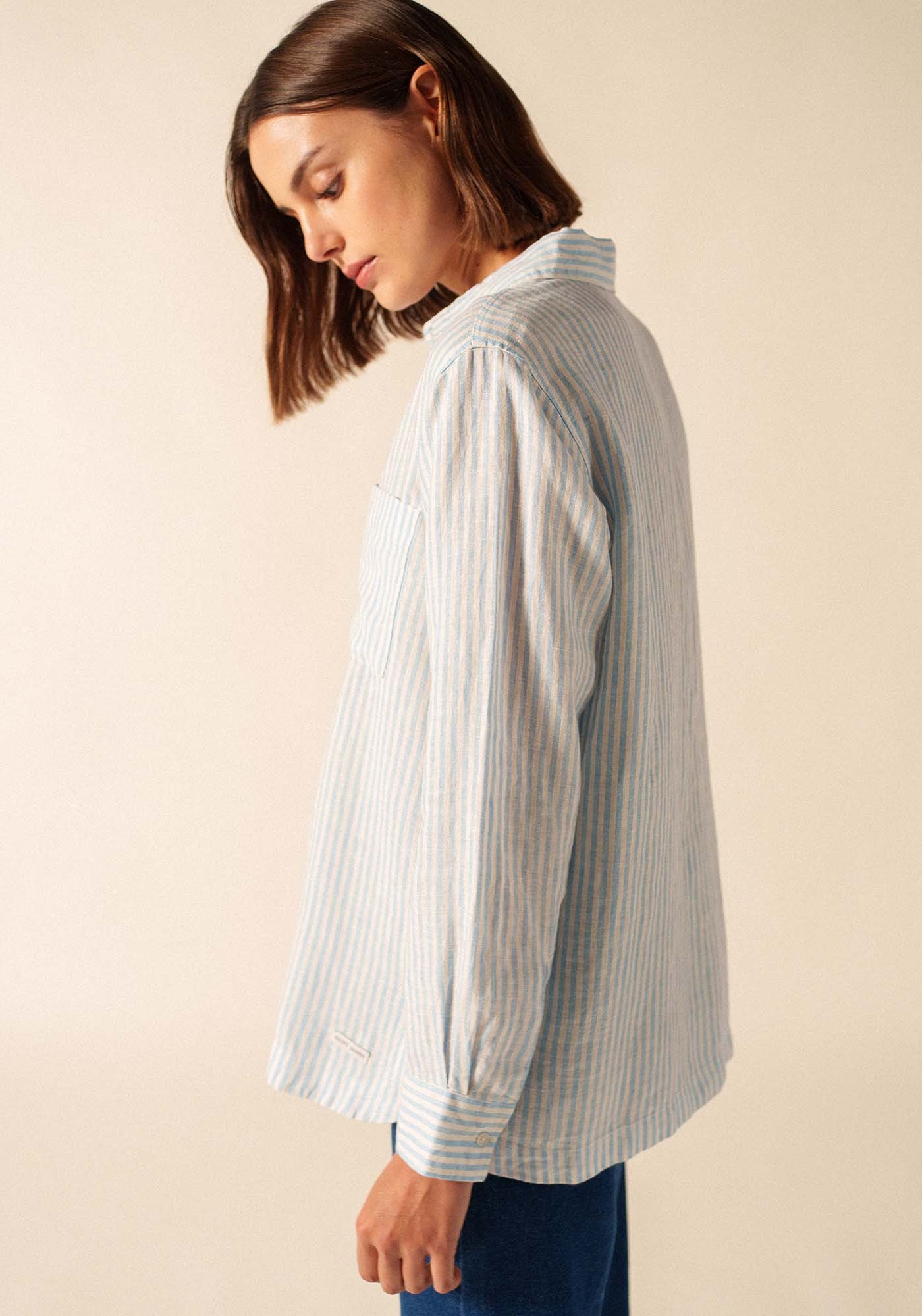Chemise Charline (BLANC/CIEL)