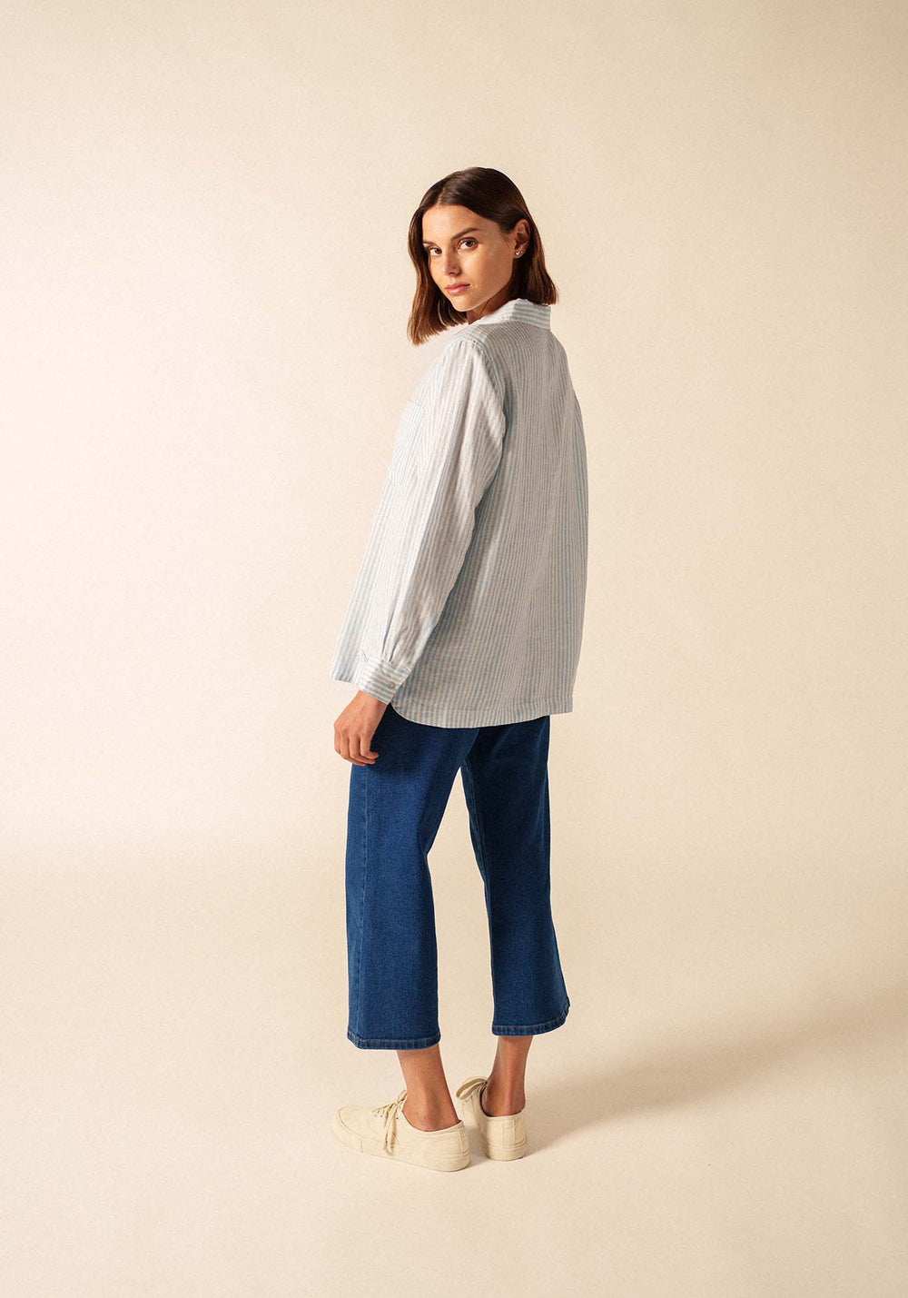 Chemise Charline (BLANC/CIEL)