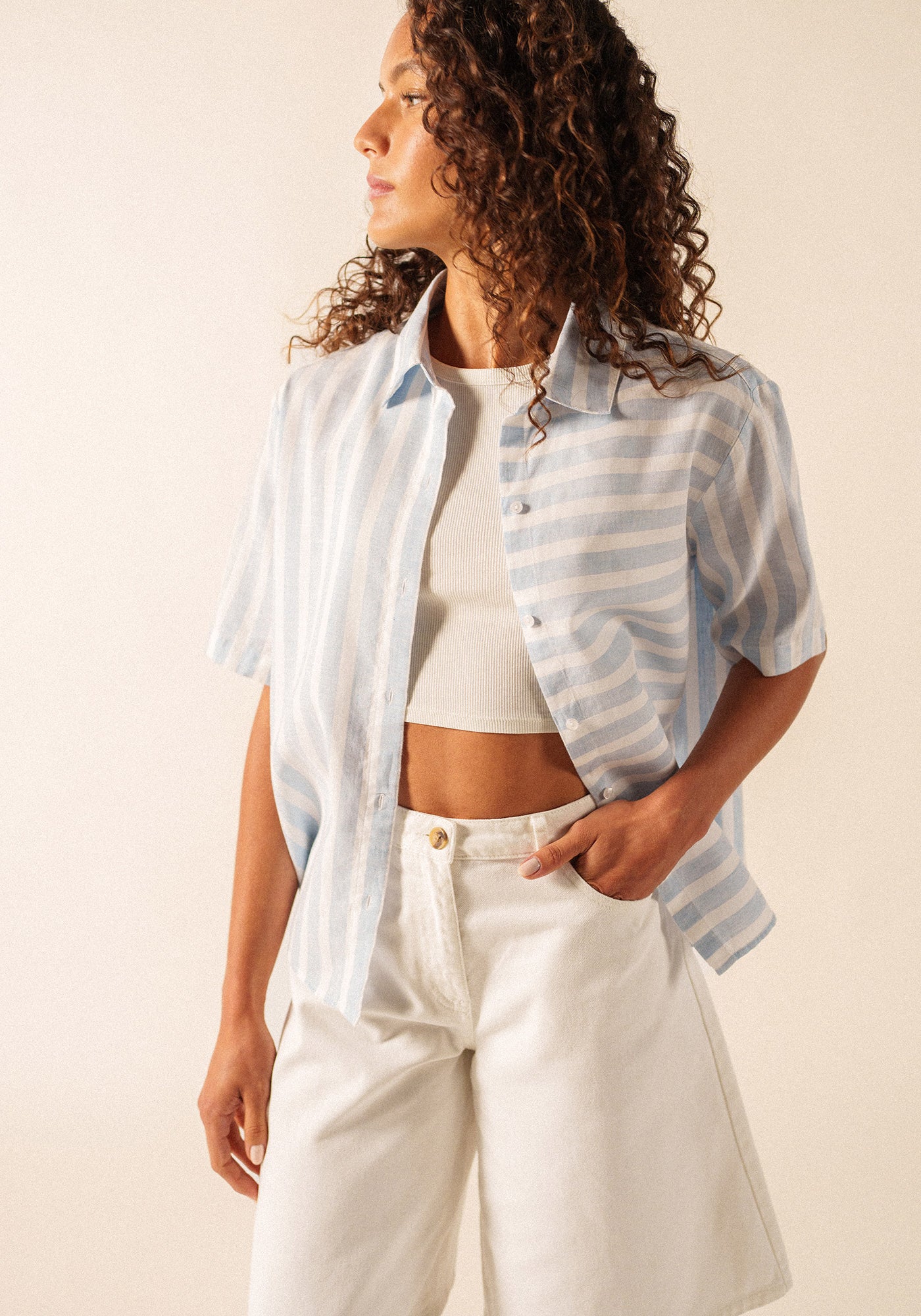 Chemise Alma (BLANC/BLEU)