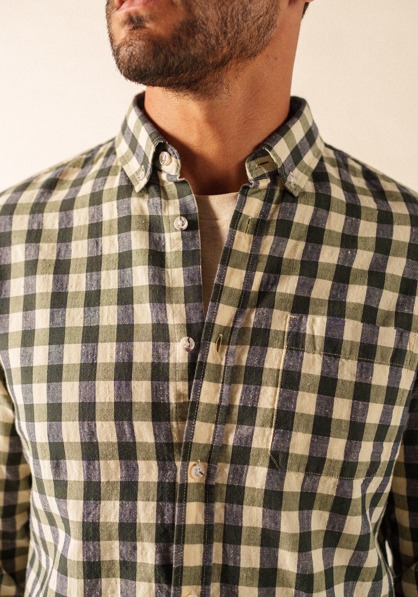 Chemise Jonathan (ALGUE/ECRU)