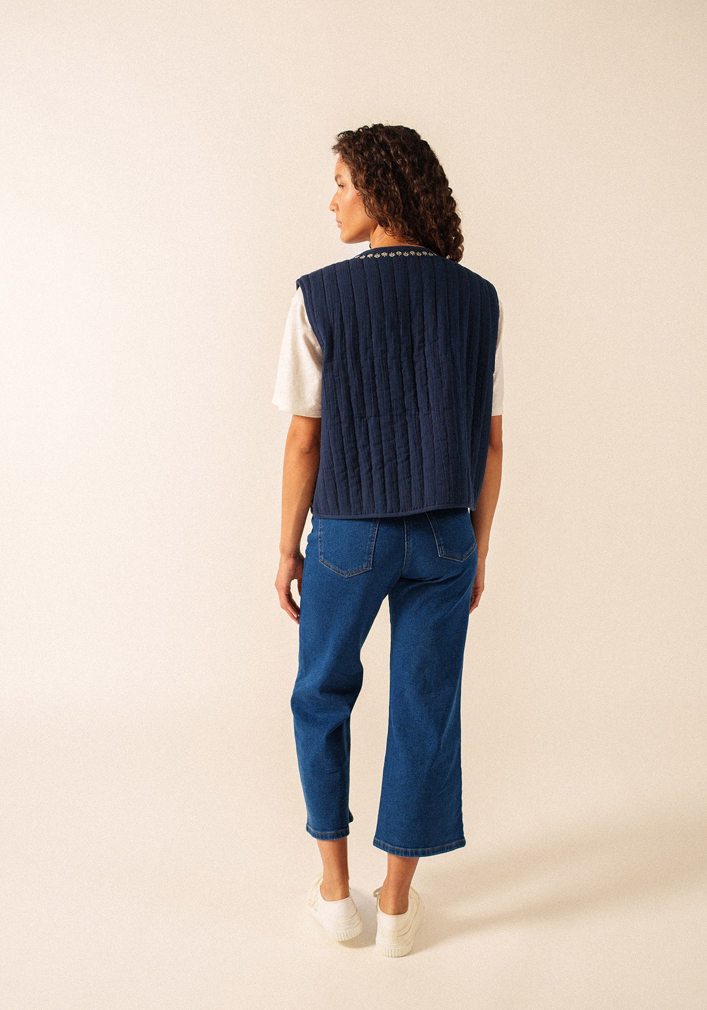 Veste Ste Lily (MARINE/TOILE)