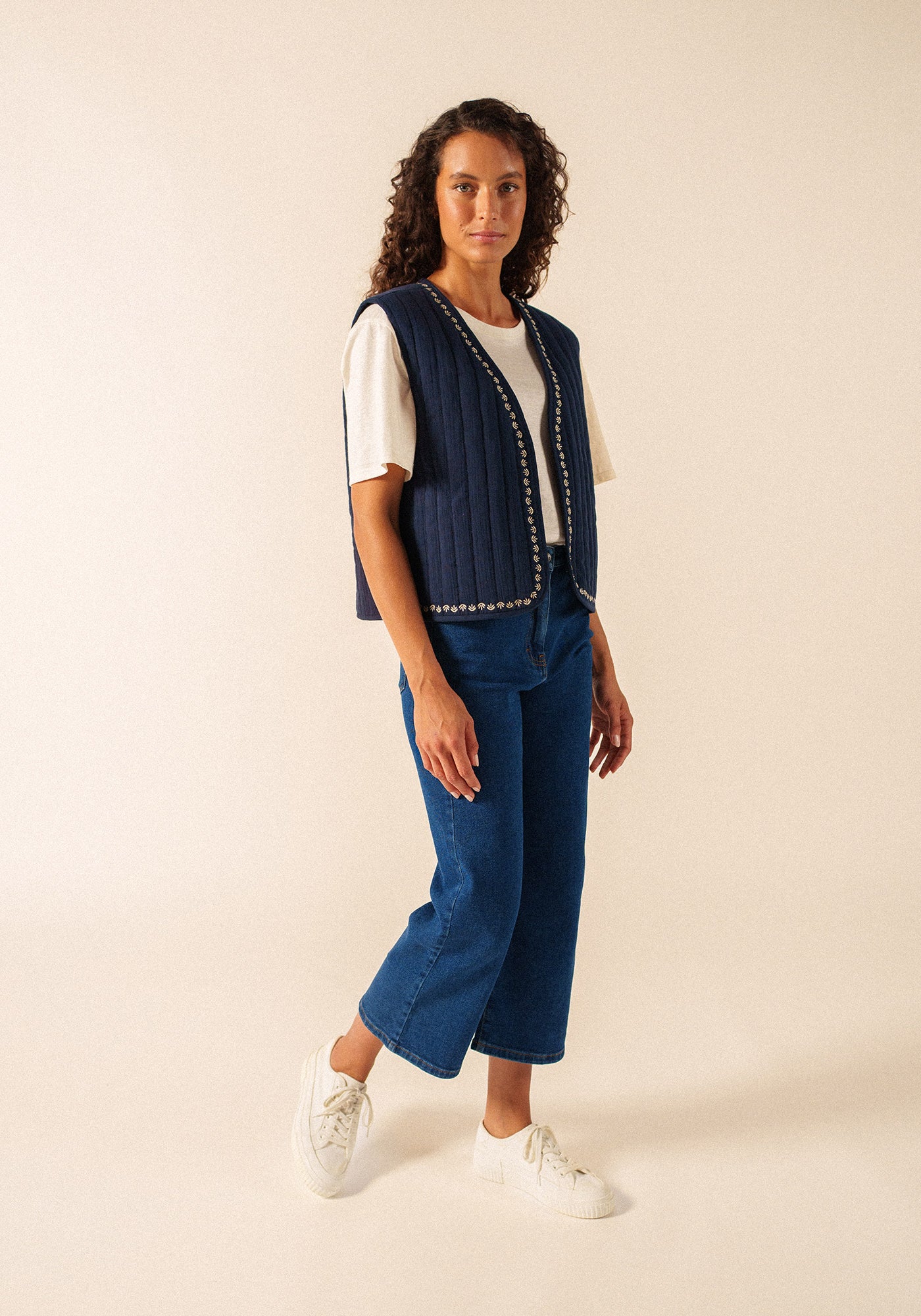 Veste Ste Lily (MARINE/TOILE)