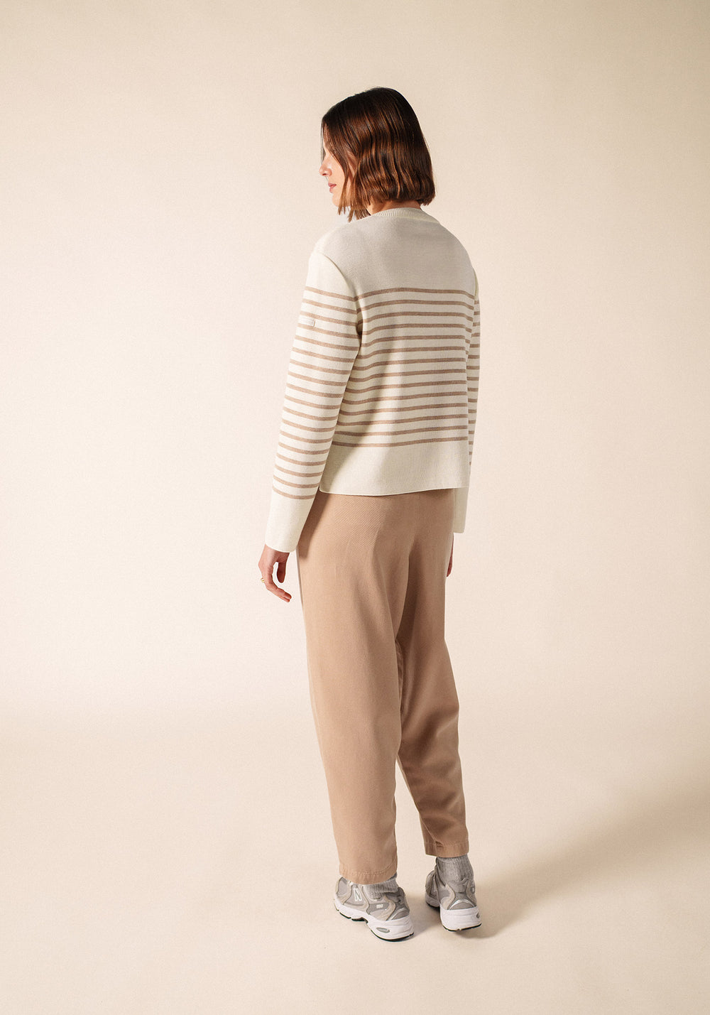 Pull Aulon (BLANC/BEIGE FONCE)