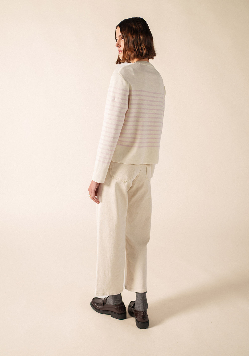 Pull Aulon (BLANC/AUSTRAL)