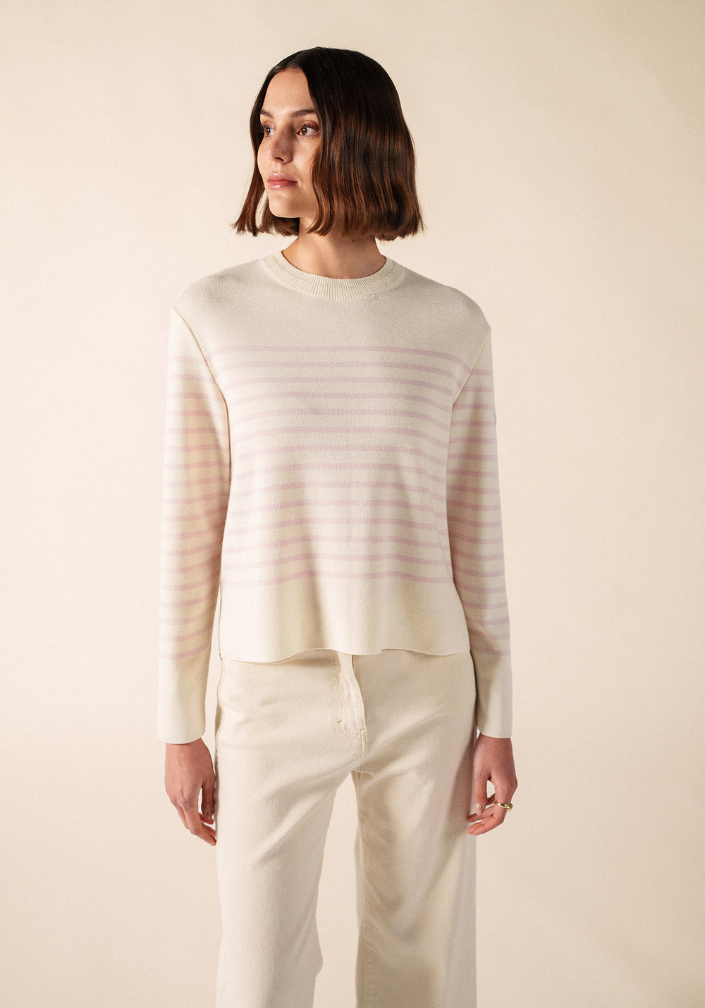 Pull Aulon (BLANC/AUSTRAL)