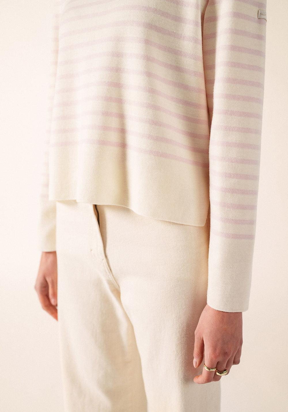 Pull Aulon (BLANC/AUSTRAL)