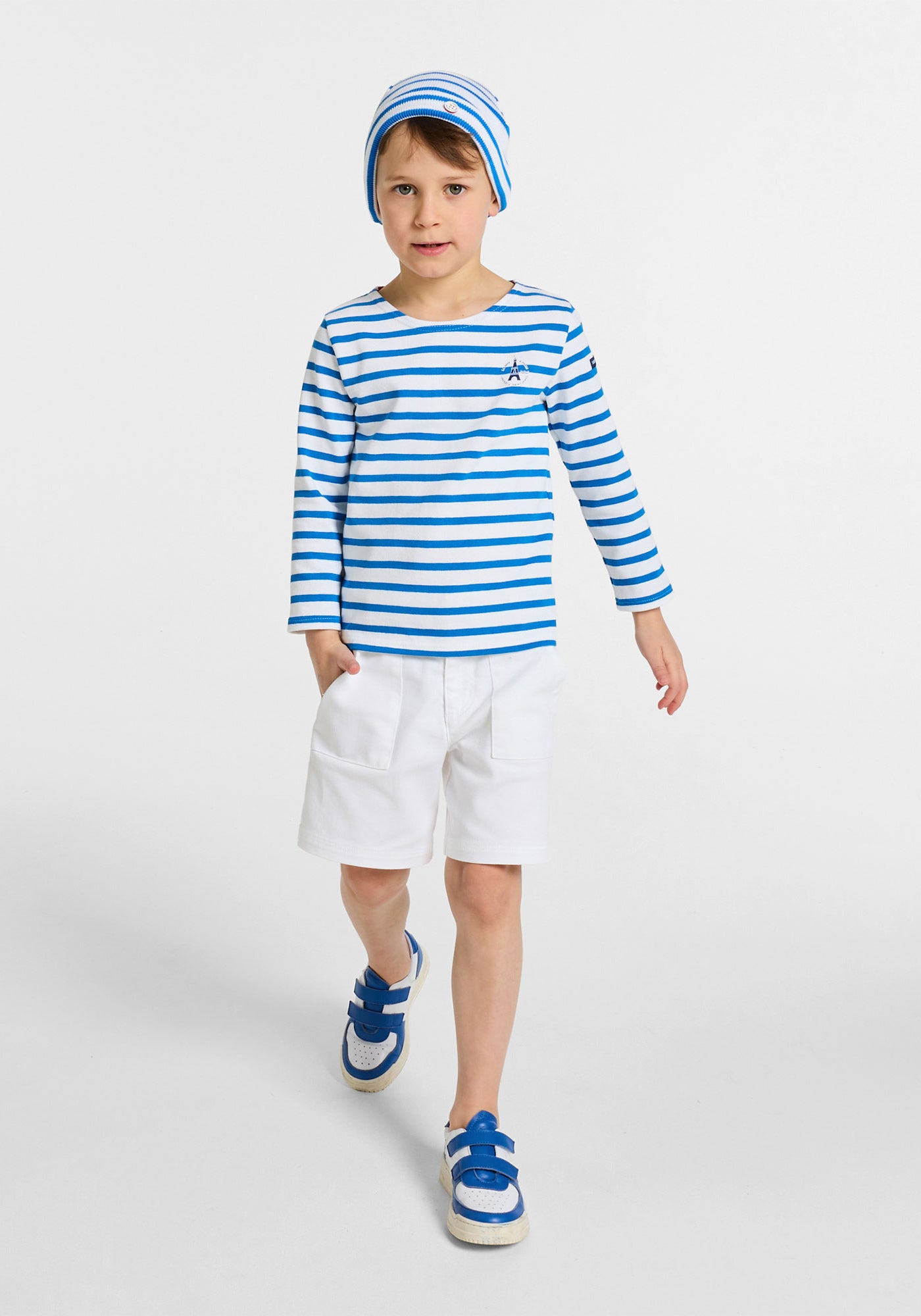 Marinière garçon x Jacadi (BLANC/BLEU RIVAGE)