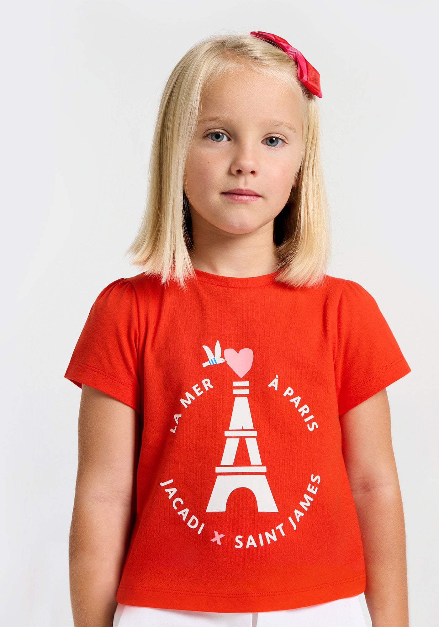 T-shirt fille x Jacadi (ROUGE TOMATE)