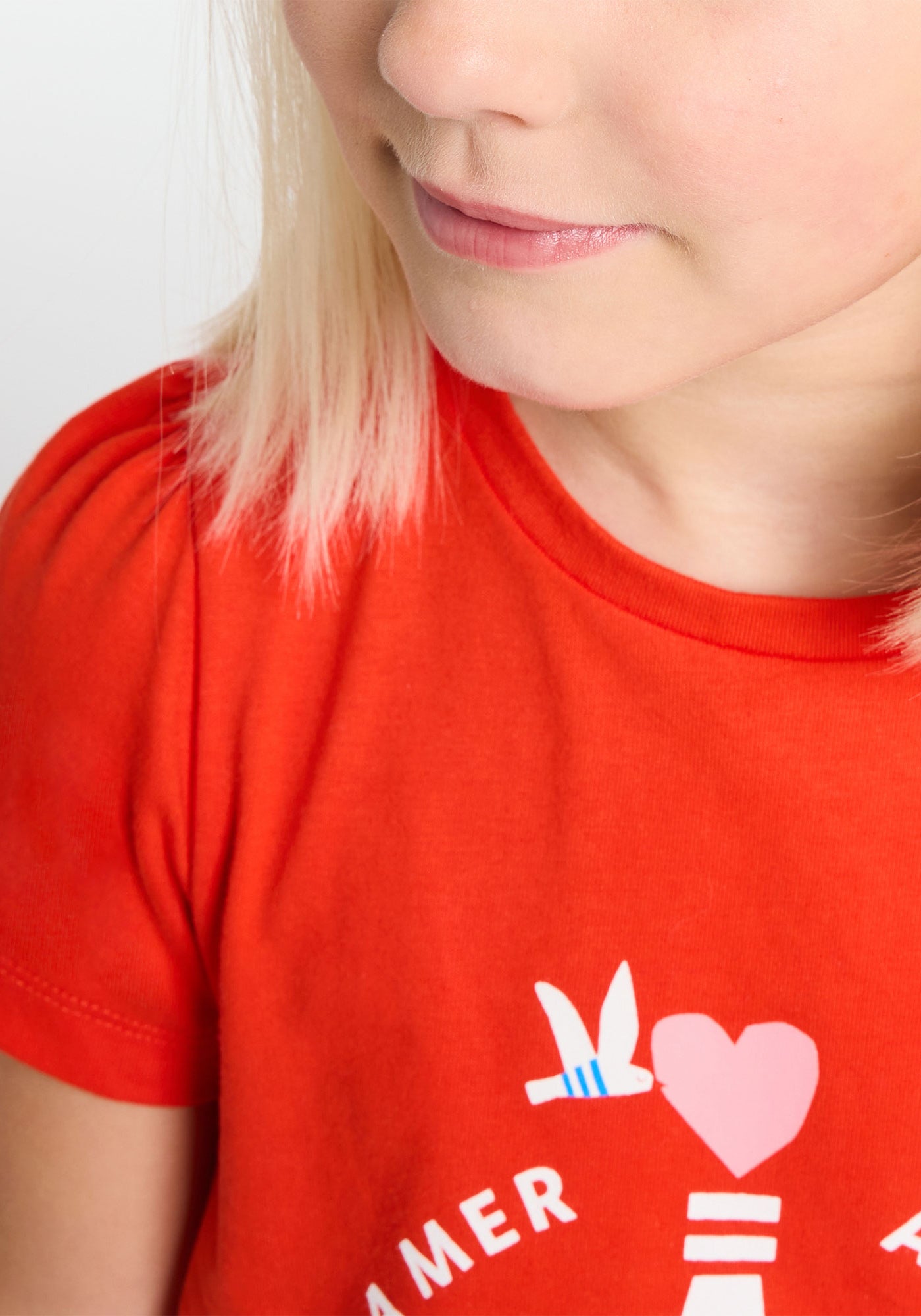 T-shirt fille x Jacadi (ROUGE TOMATE)
