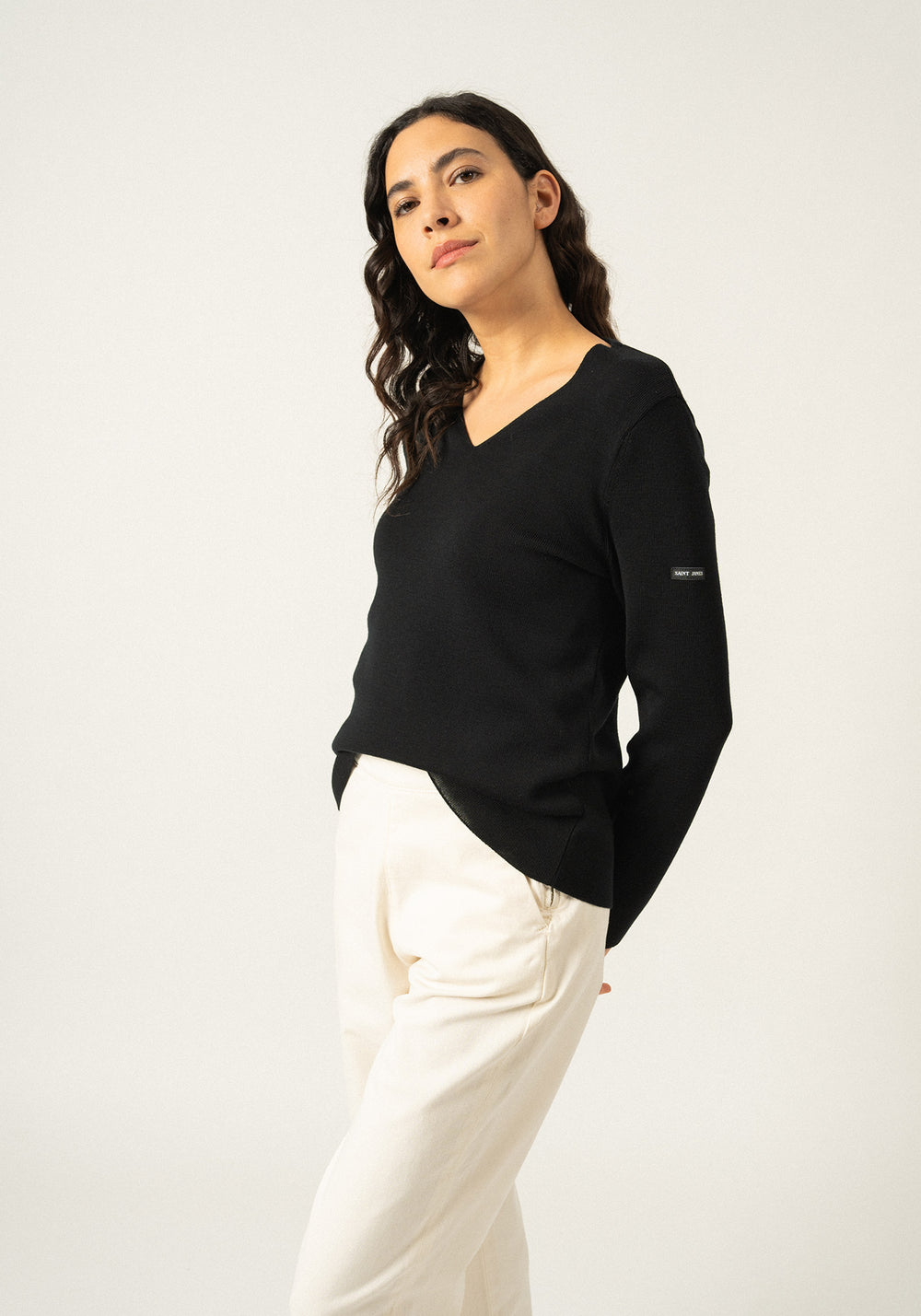 Pull Bréhat - en laine (NOIR)