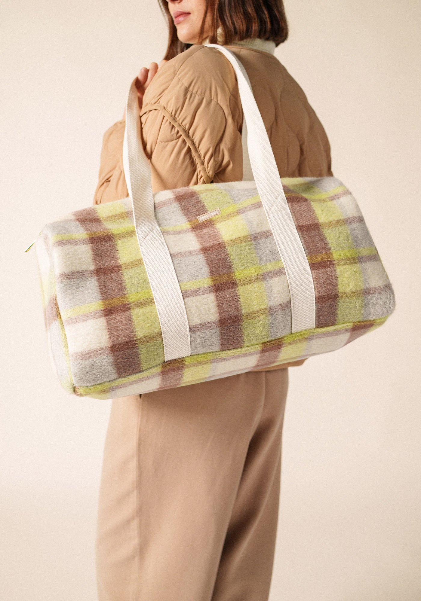 Sac drap de laine (BLANC D'HIVER/BEIGE/AUBE)