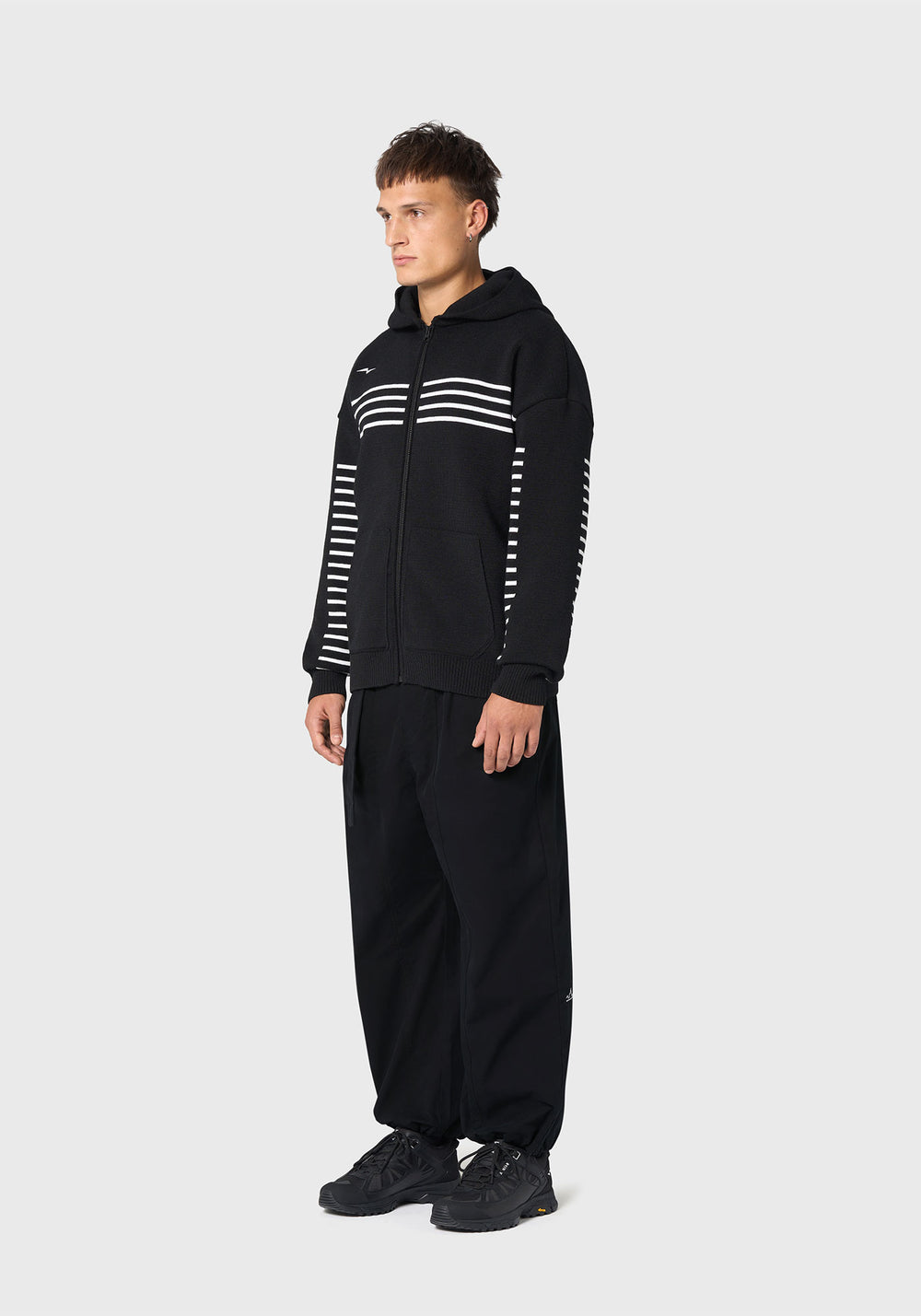 Sweat à capuche Kobourg - SAINT JAMES x AVNIER (NOIR/PHOSPHO)