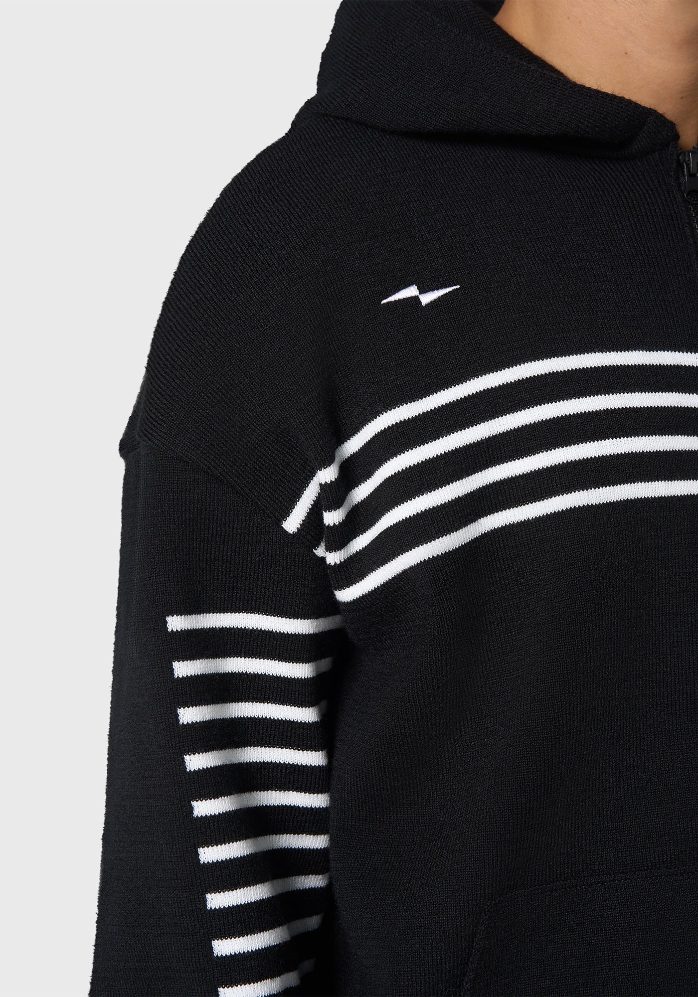 Sweat à capuche Kobourg - SAINT JAMES x AVNIER (NOIR/PHOSPHO)