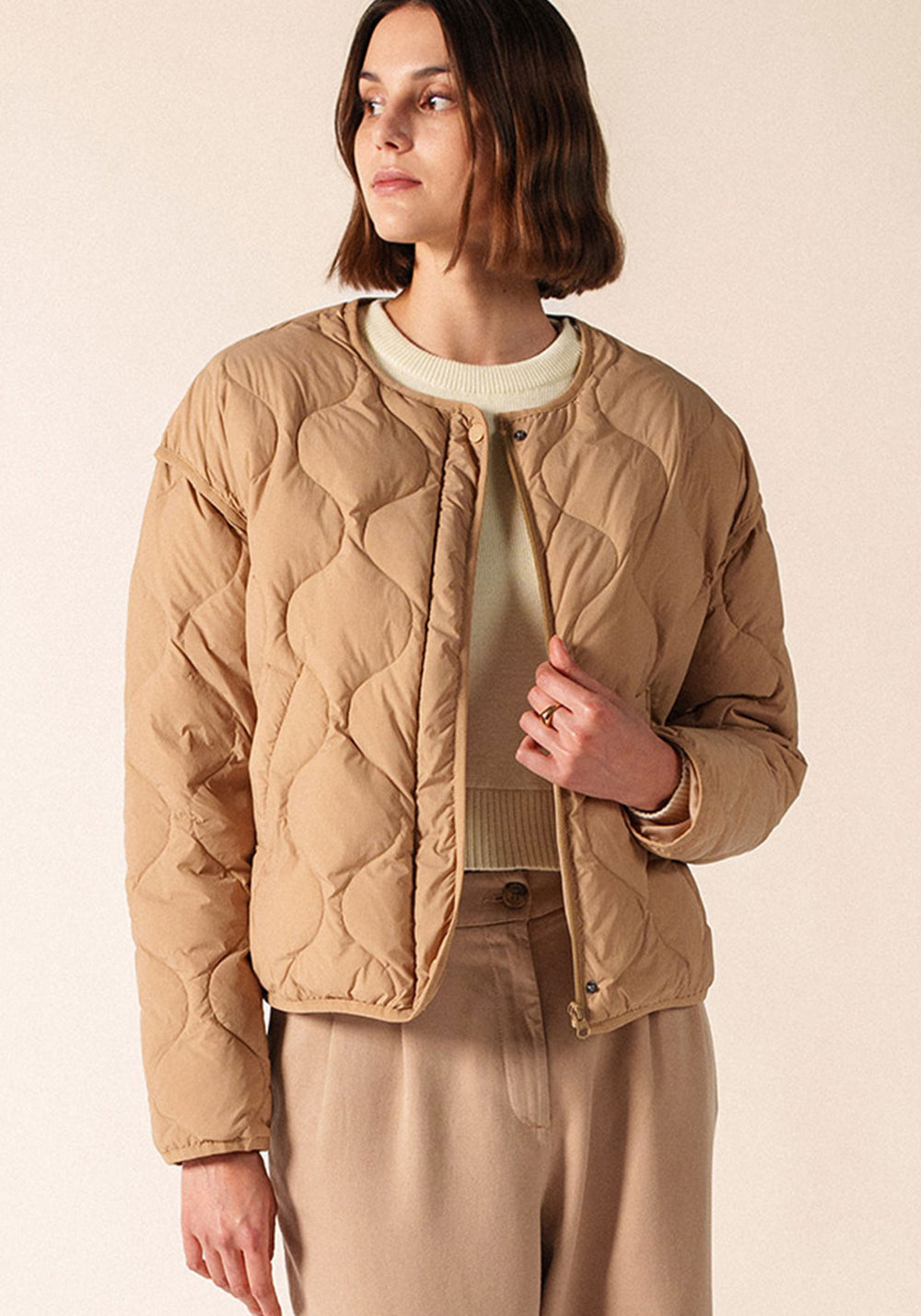Doudoune Ste Carole (BEIGE FONCE)