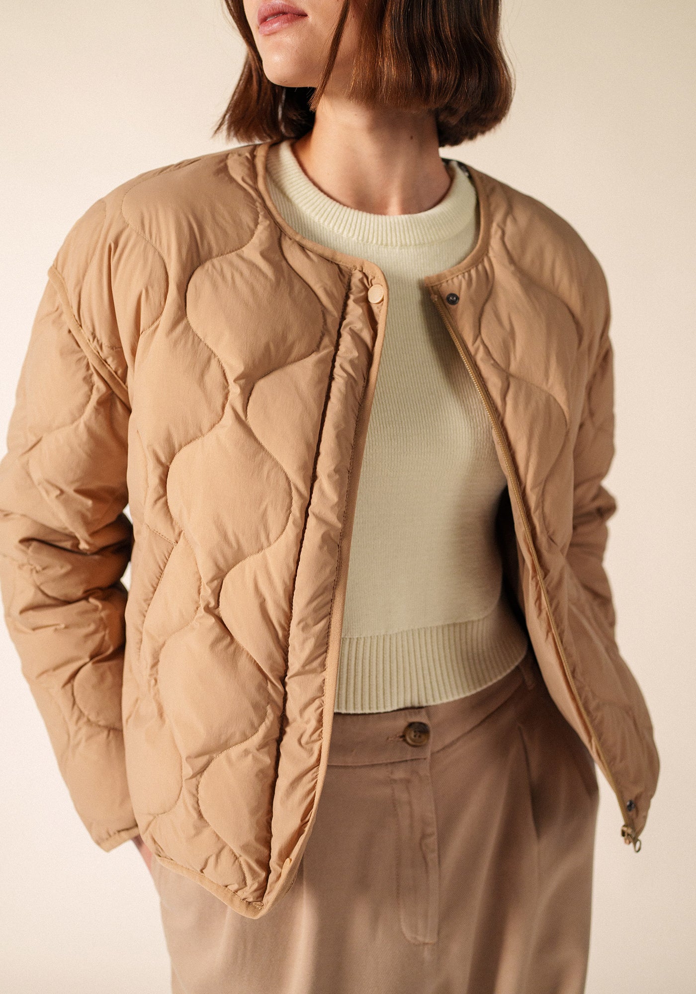 Doudoune Ste Carole (BEIGE FONCE)
