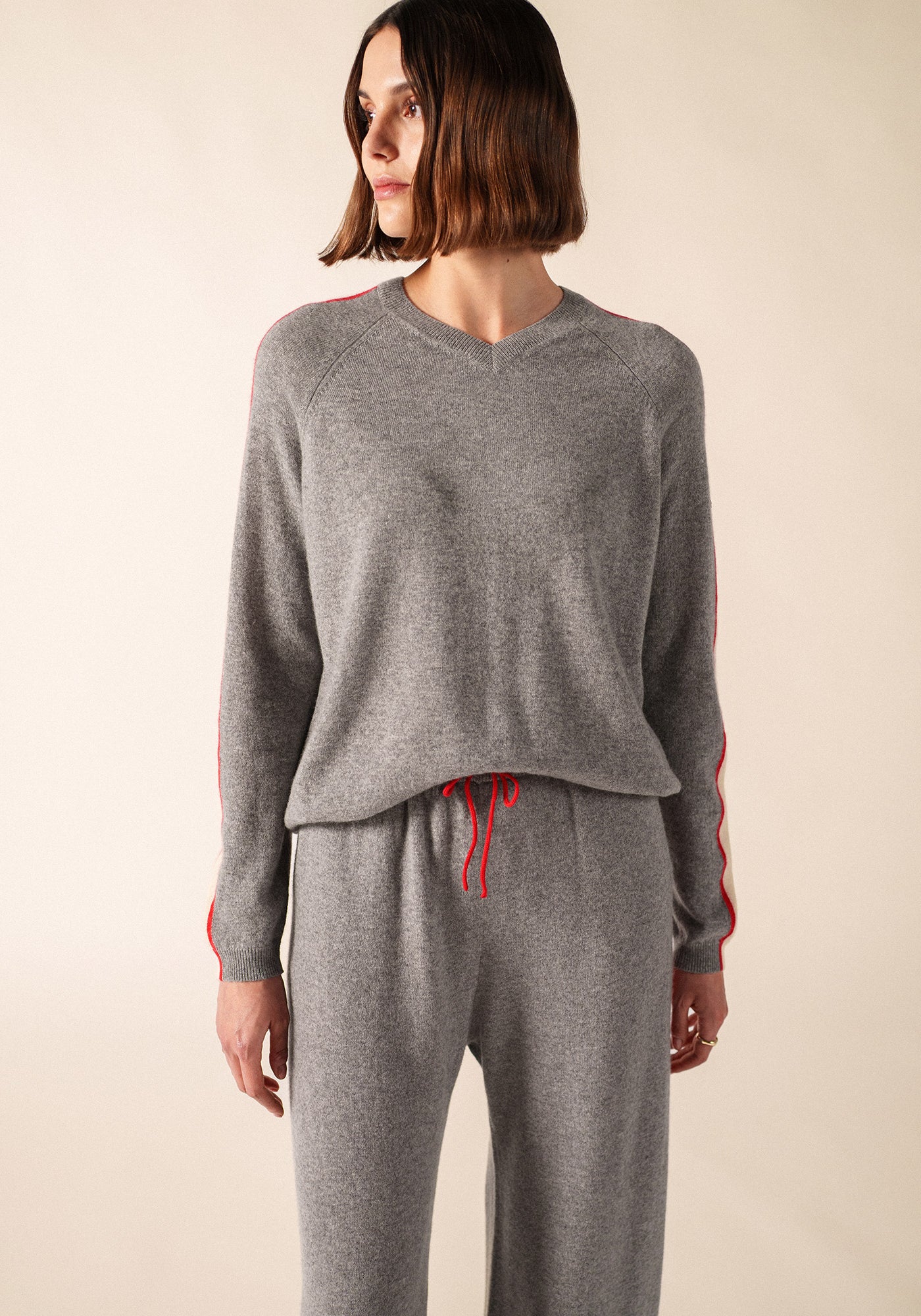 Pull Noosa x Collette Dinnigan (GRIS CHINE/ECUME/TULIPE)