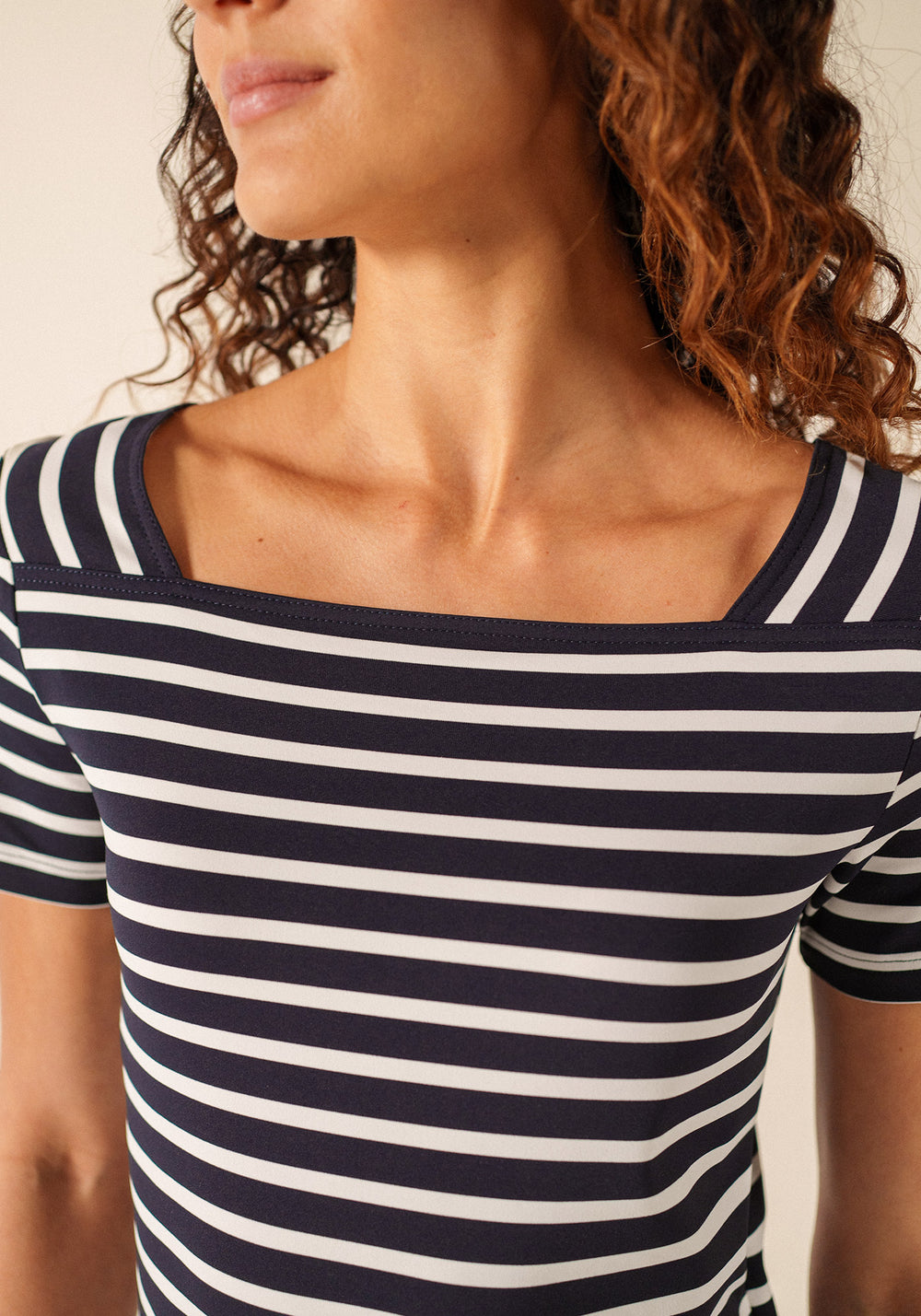 Robe Tolède (NAVY/NEIGE)