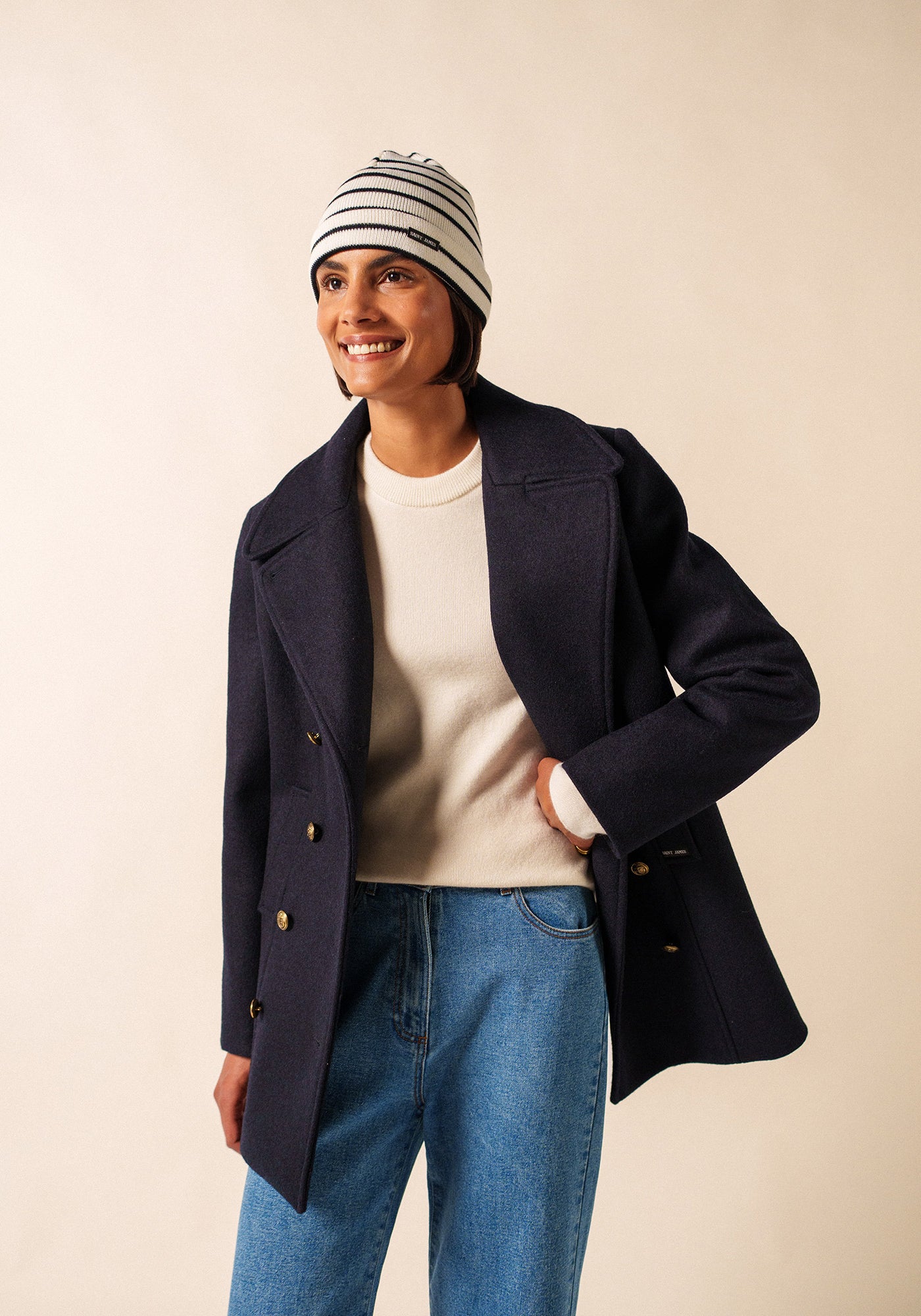 Bonnet Cartier (ECUME/NAVY)