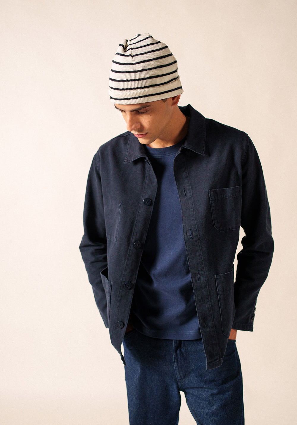 Bonnet Cartier (ECUME/NAVY)