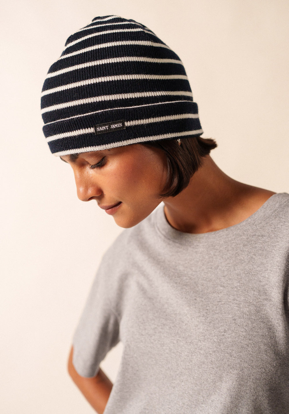 Bonnet Cartier (NAVY/ECUME)