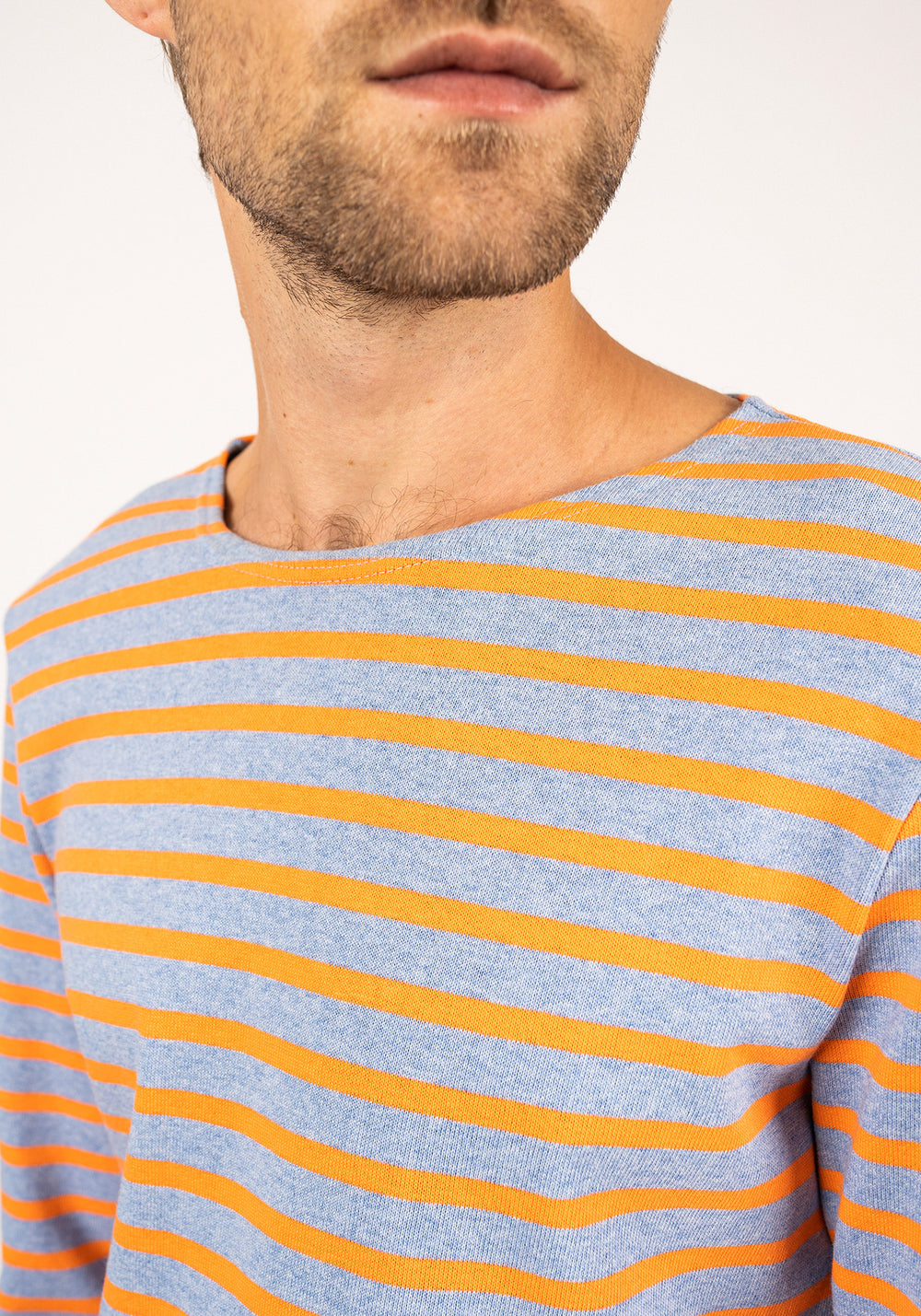 Marinière Méridien (DENIM/ORANGE FLUO)