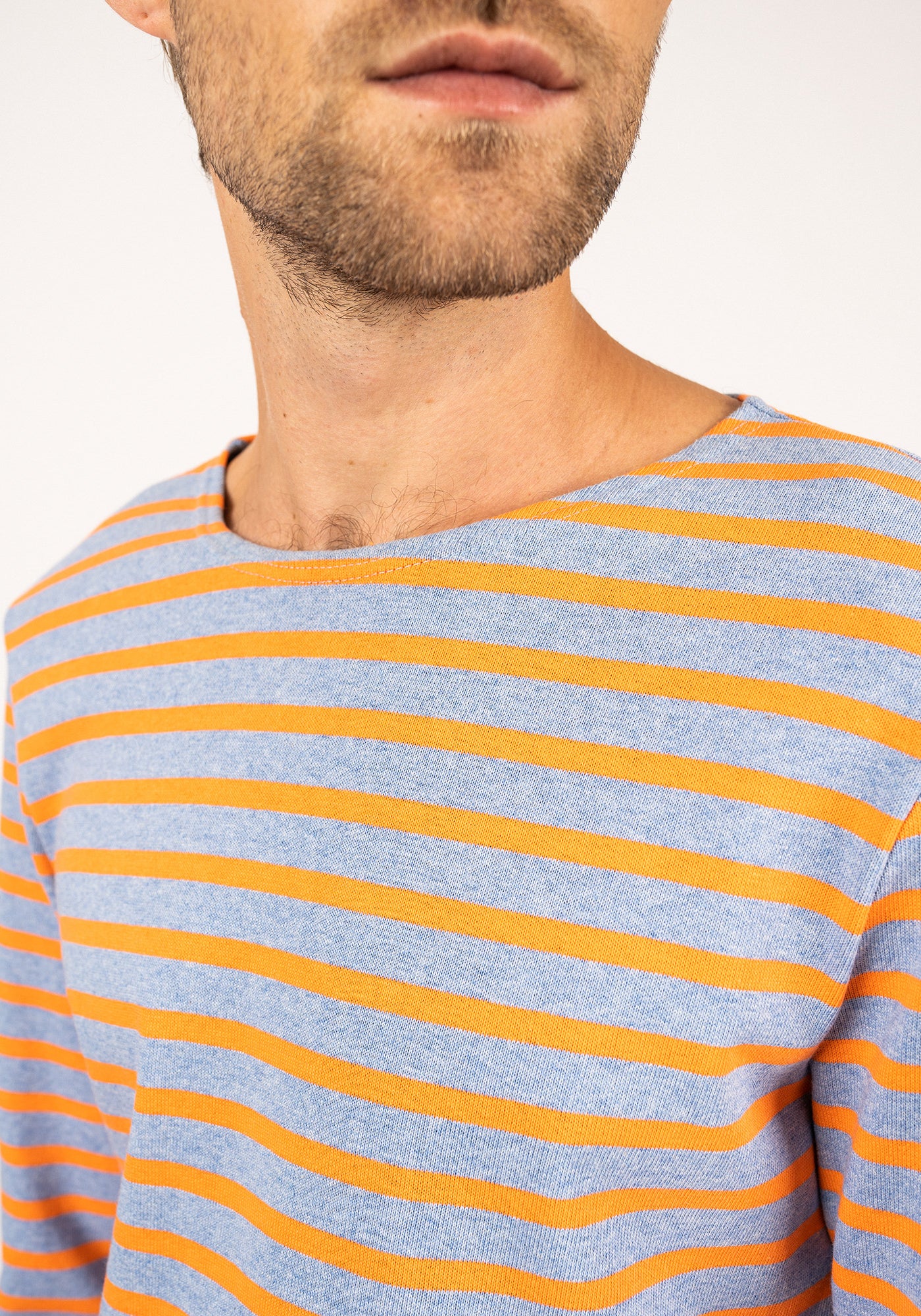 Marinière Méridien (DENIM/ORANGE FLUO)