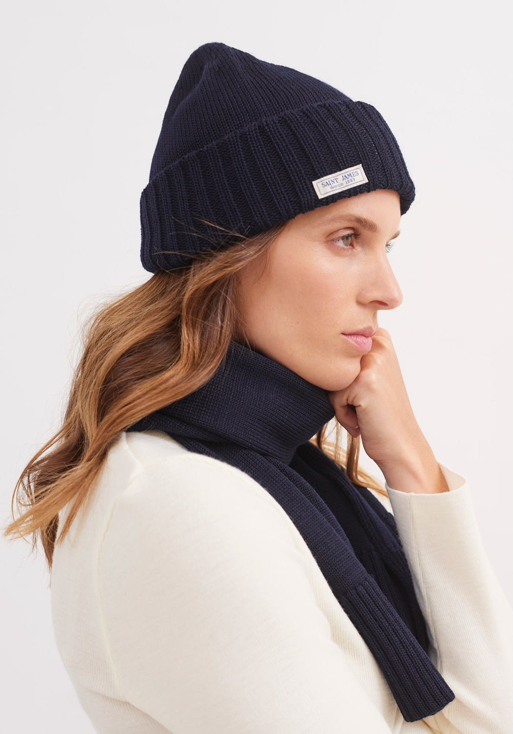 Bonnet Barbaresque - en laine (NAVY)