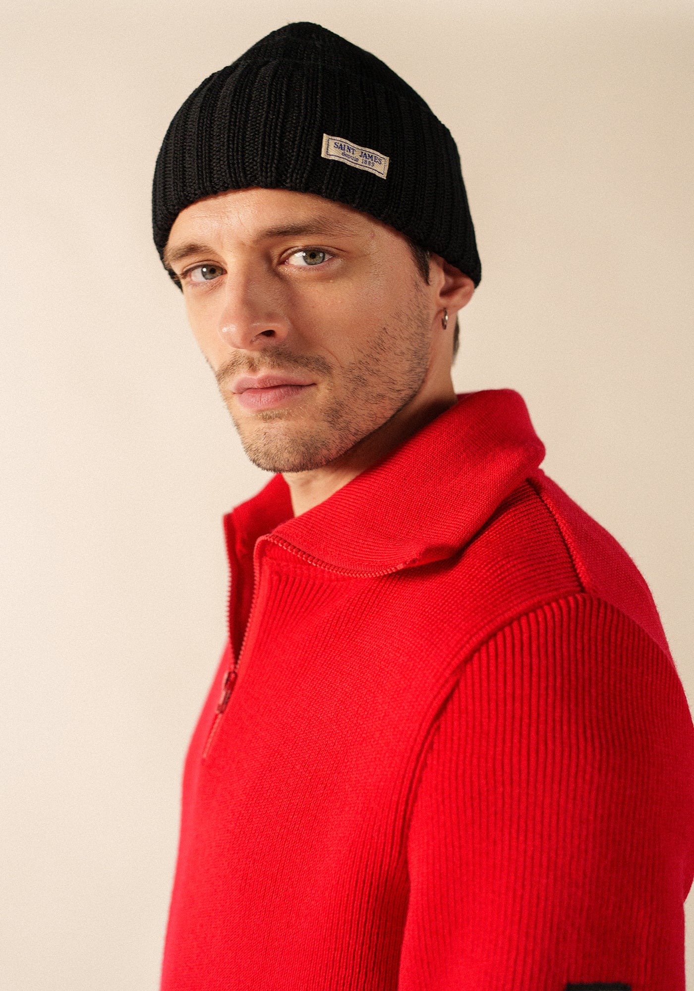 Bonnet Barbaresque - en laine (NOIR)