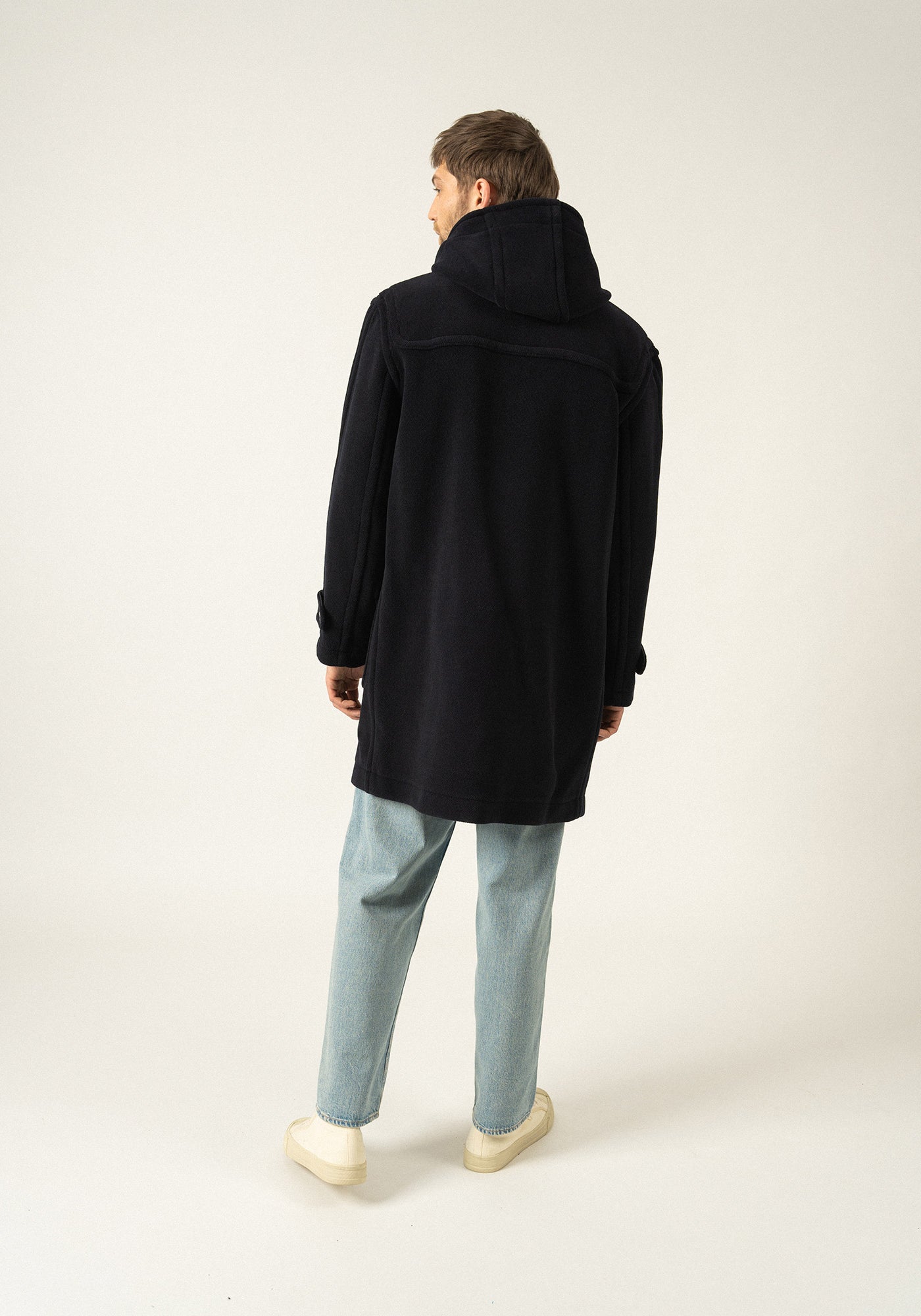 Duffle-coat Saturne - en drap de laine (NAVY)