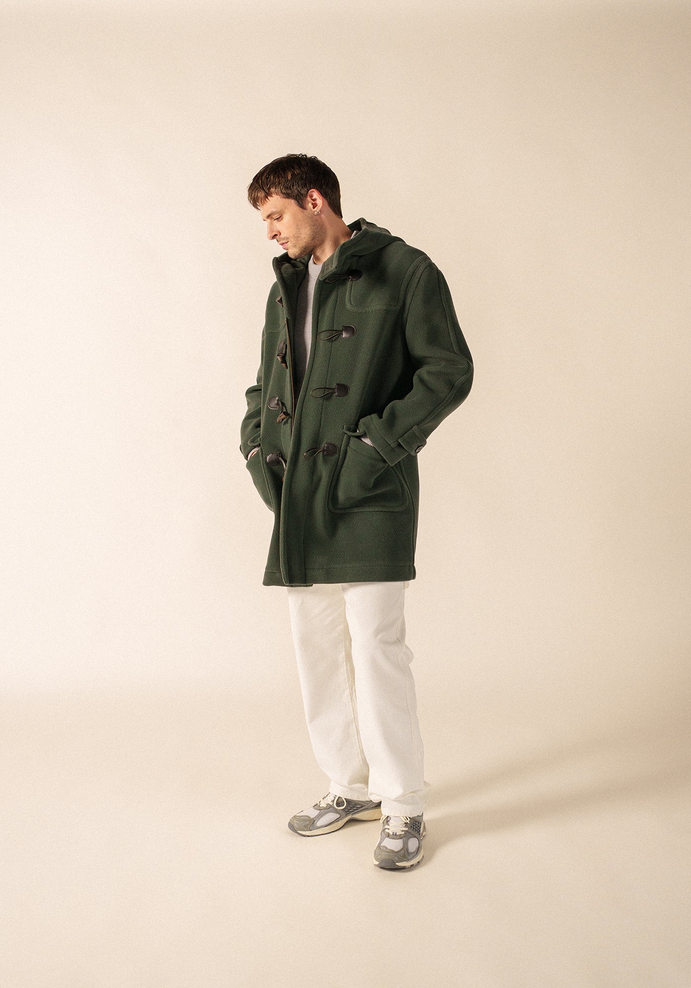 Duffle-coat Saturne - en drap de laine (VEGETAL)
