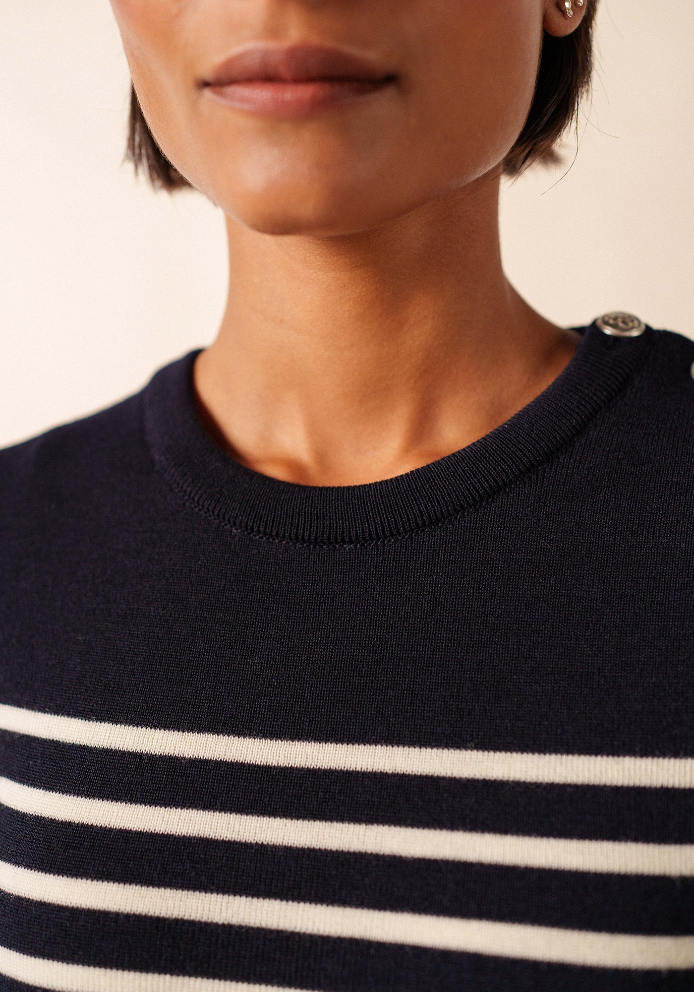 Pull marin Marée (NAVY/ECUME)