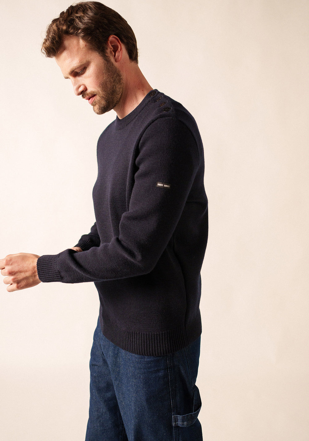 Pull marin uni Cancale - coupe confort (NAVY)