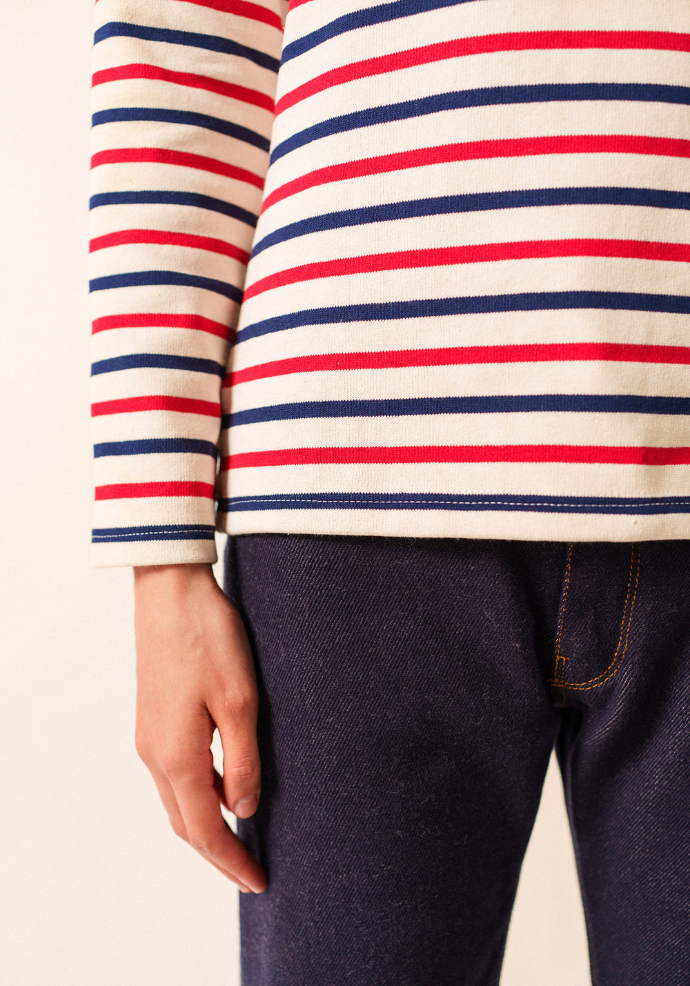 Marinière Méridame (ECRU/MARINE/TULIPE)