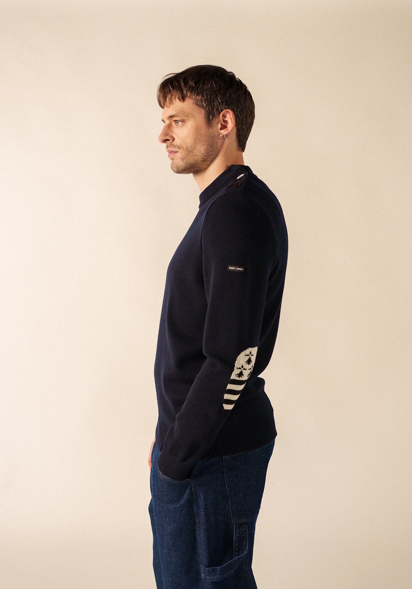 Pull Mondiovision Bretagne (NAVY/MULTICO)
