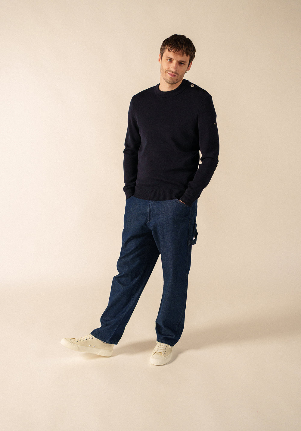 Pull Mondiovision Bretagne (NAVY/MULTICO)