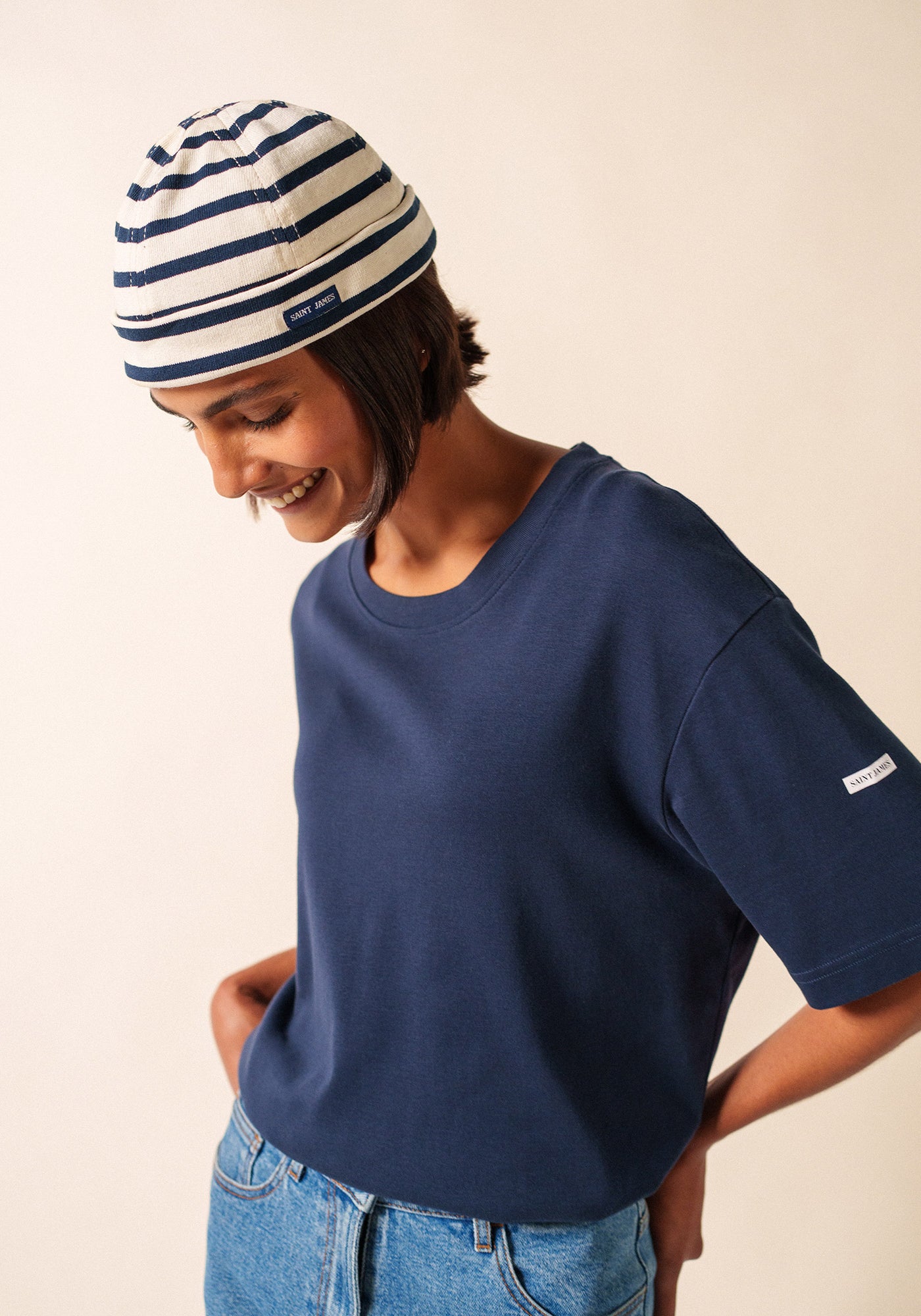 Bonnet Miki Méridien (ECRU/MARINE)