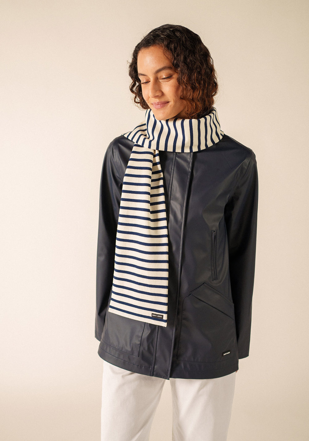 Echarpe Adam (ECRU/MARINE)