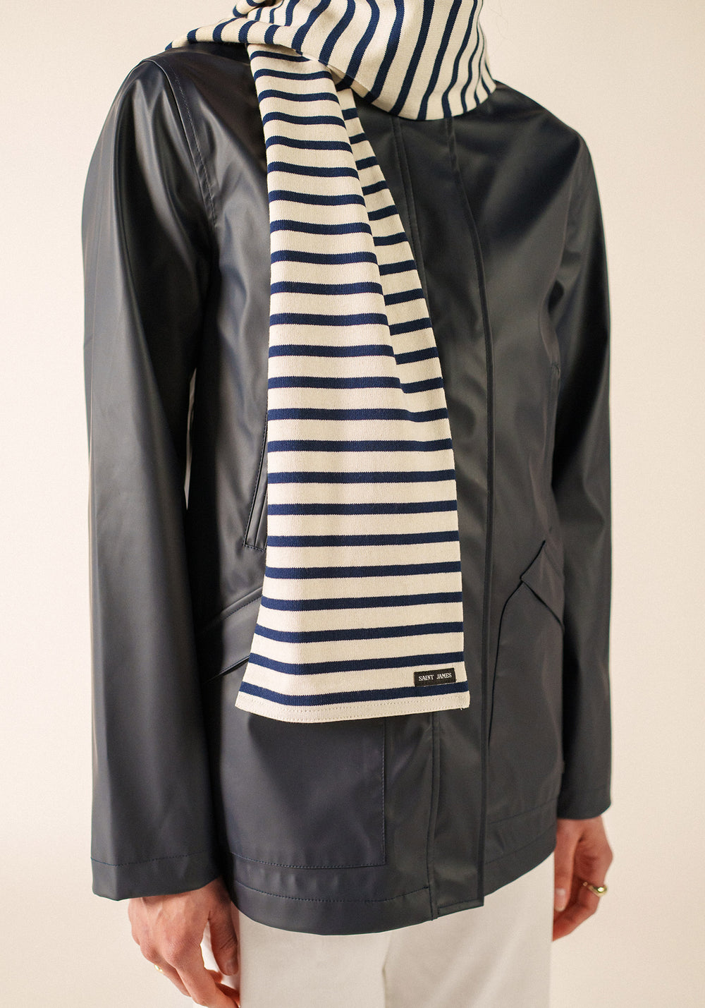 Echarpe Adam (ECRU/MARINE)