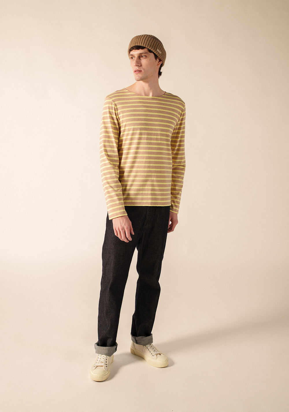 Marinière Minquiers (BEIGE CHINE/AUBE)