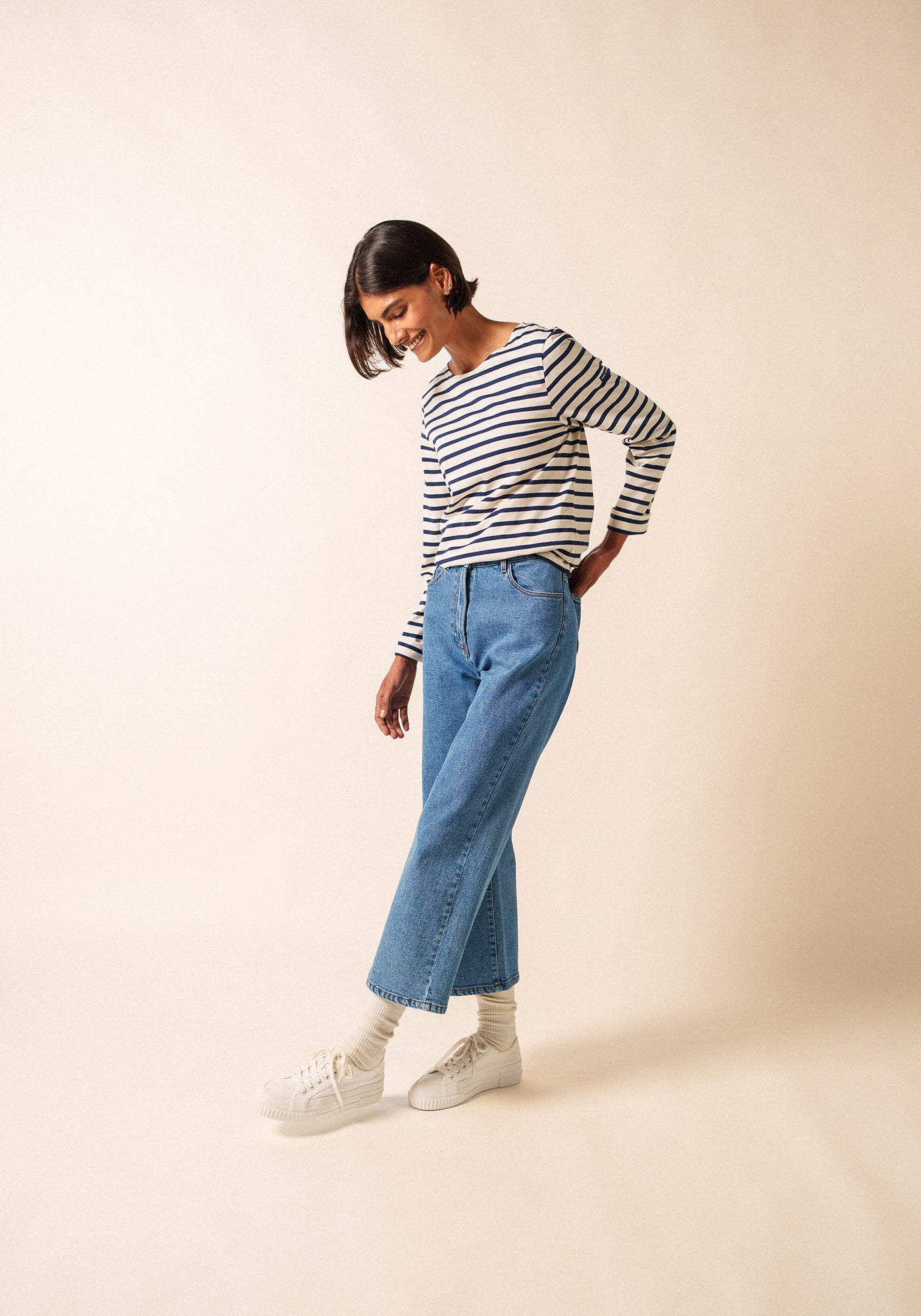 Marinière Minquiers (ECRU/MARINE)